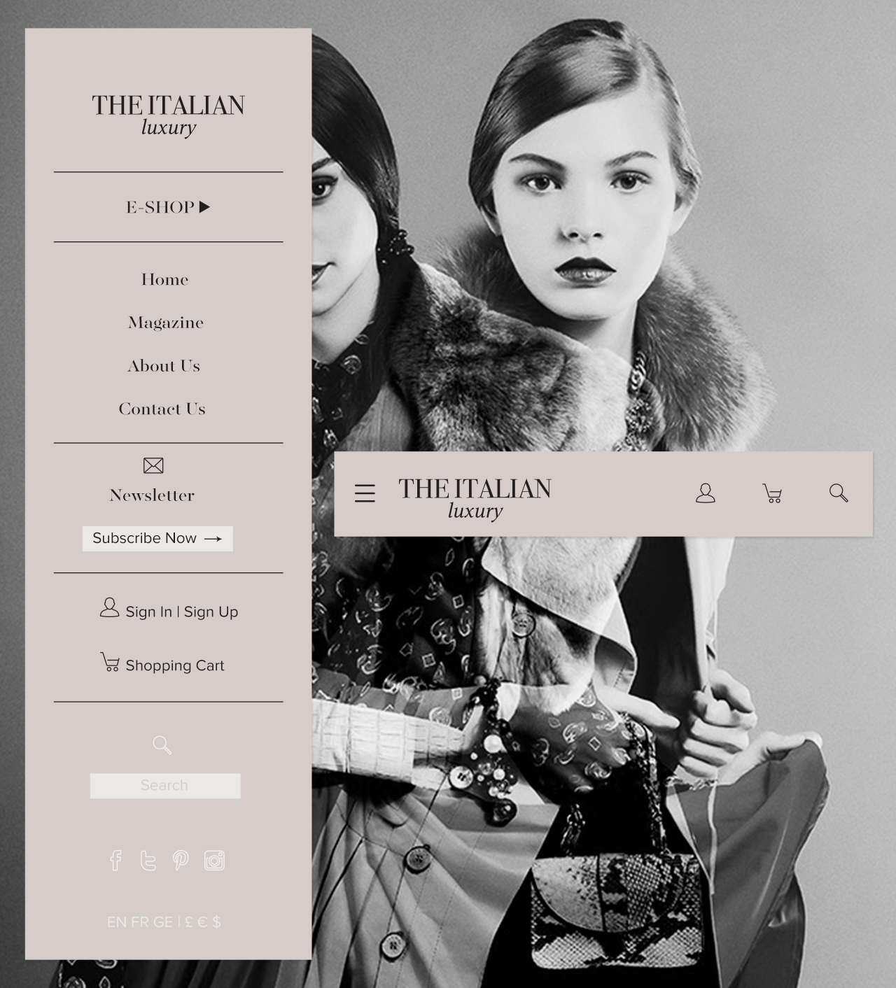 Menu detail