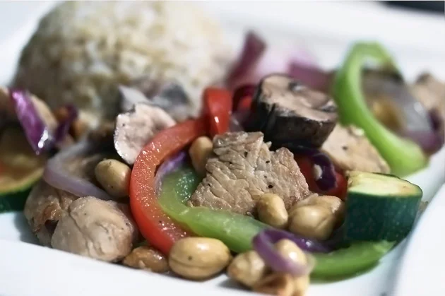 Chicken Chipotle Stir Fry with Peanuts