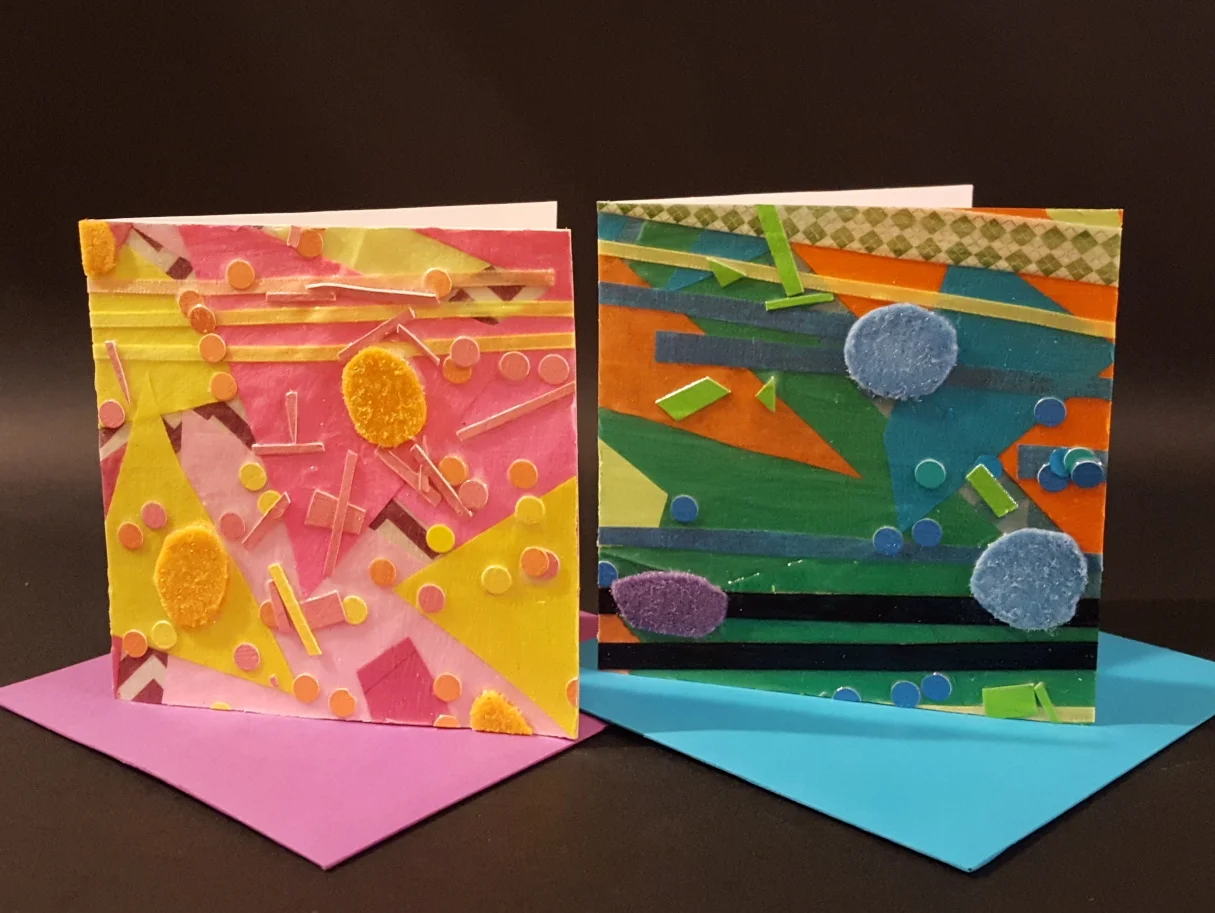  Ribbon, patterned paper, felt, etc. 