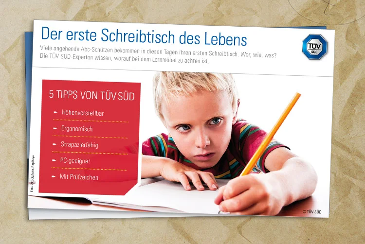 Der erste Schreibtisch