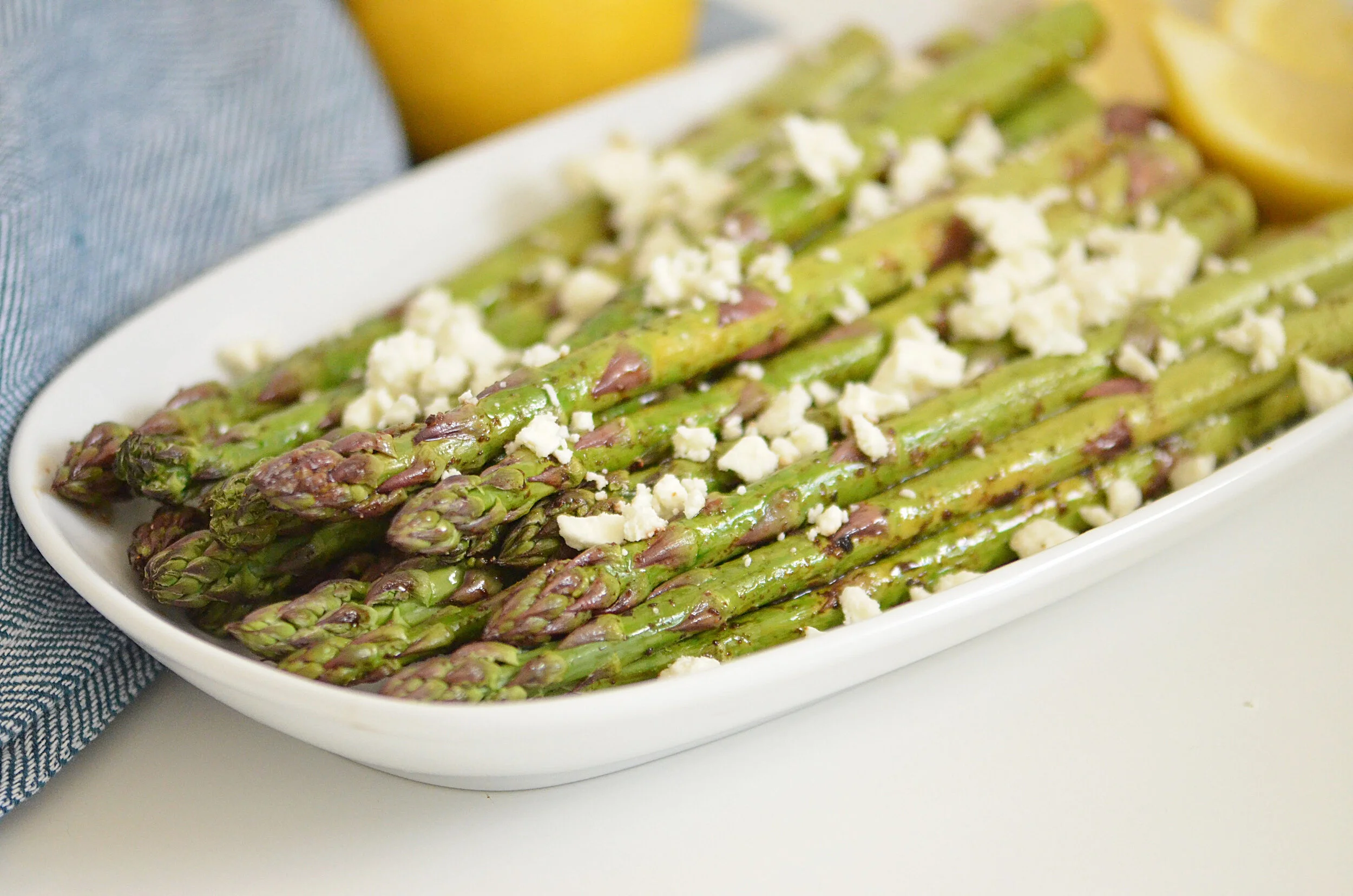 Balsamic Asparagus in the Air Fryer with Feta — Michigan Asparagus