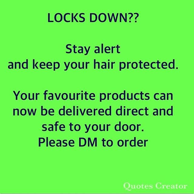 Keep your hair at its best . We can safely deliver your products to you . Pls DM us . See you soon x