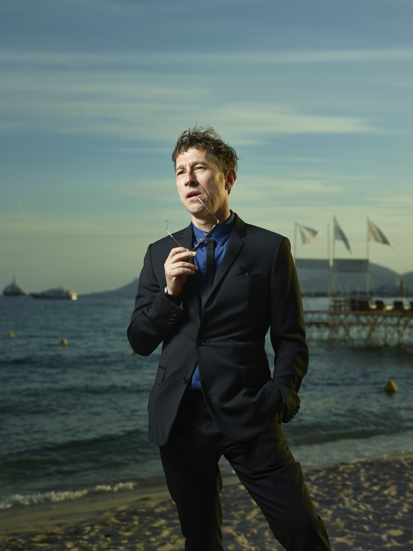 Director Bertrand Bonello in Cannes for Le Monde