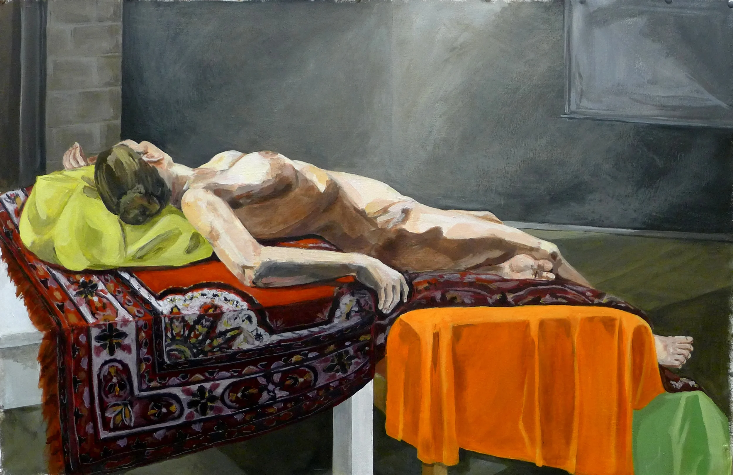 Figure Study with Rug