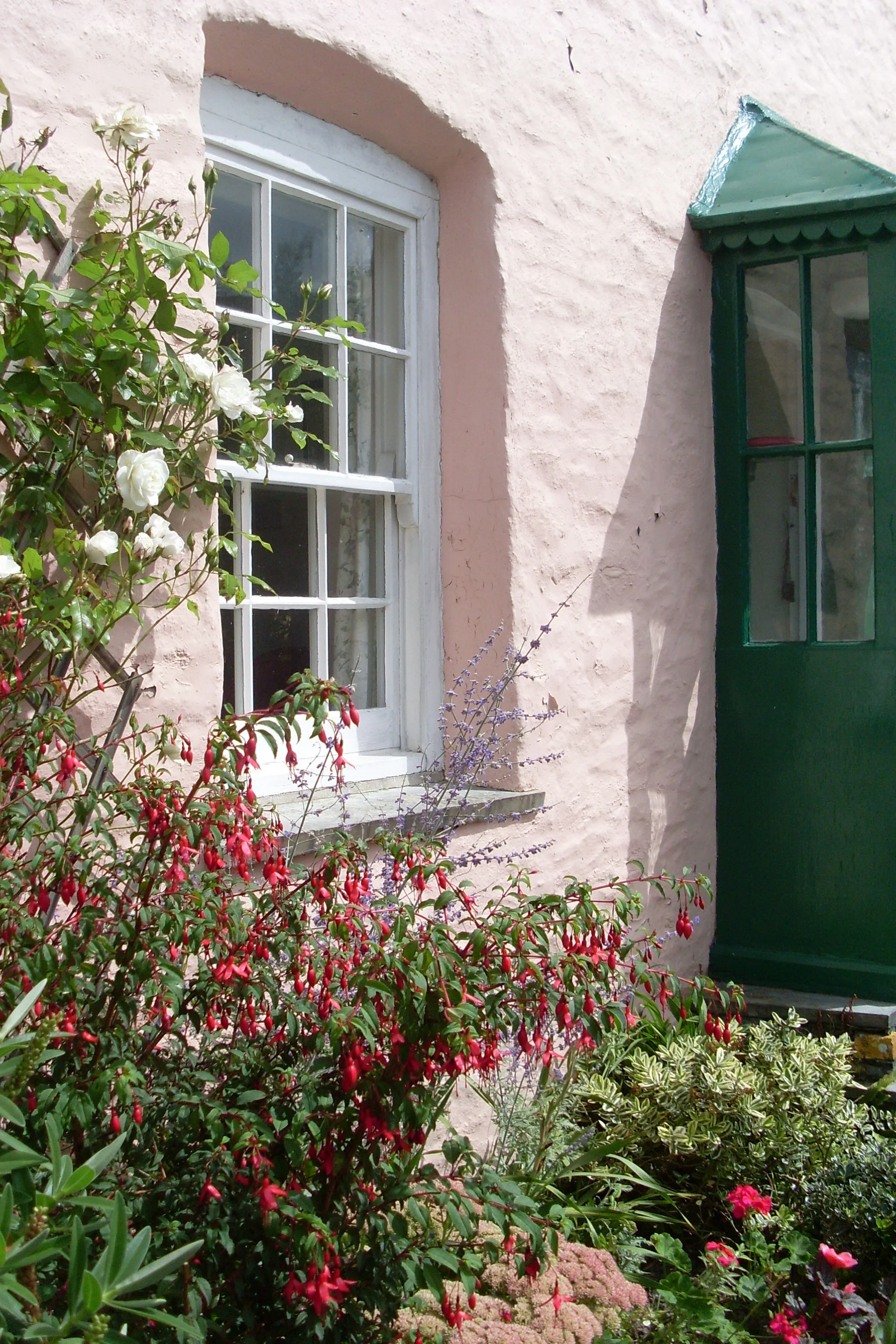 Pink Cottage flower beds