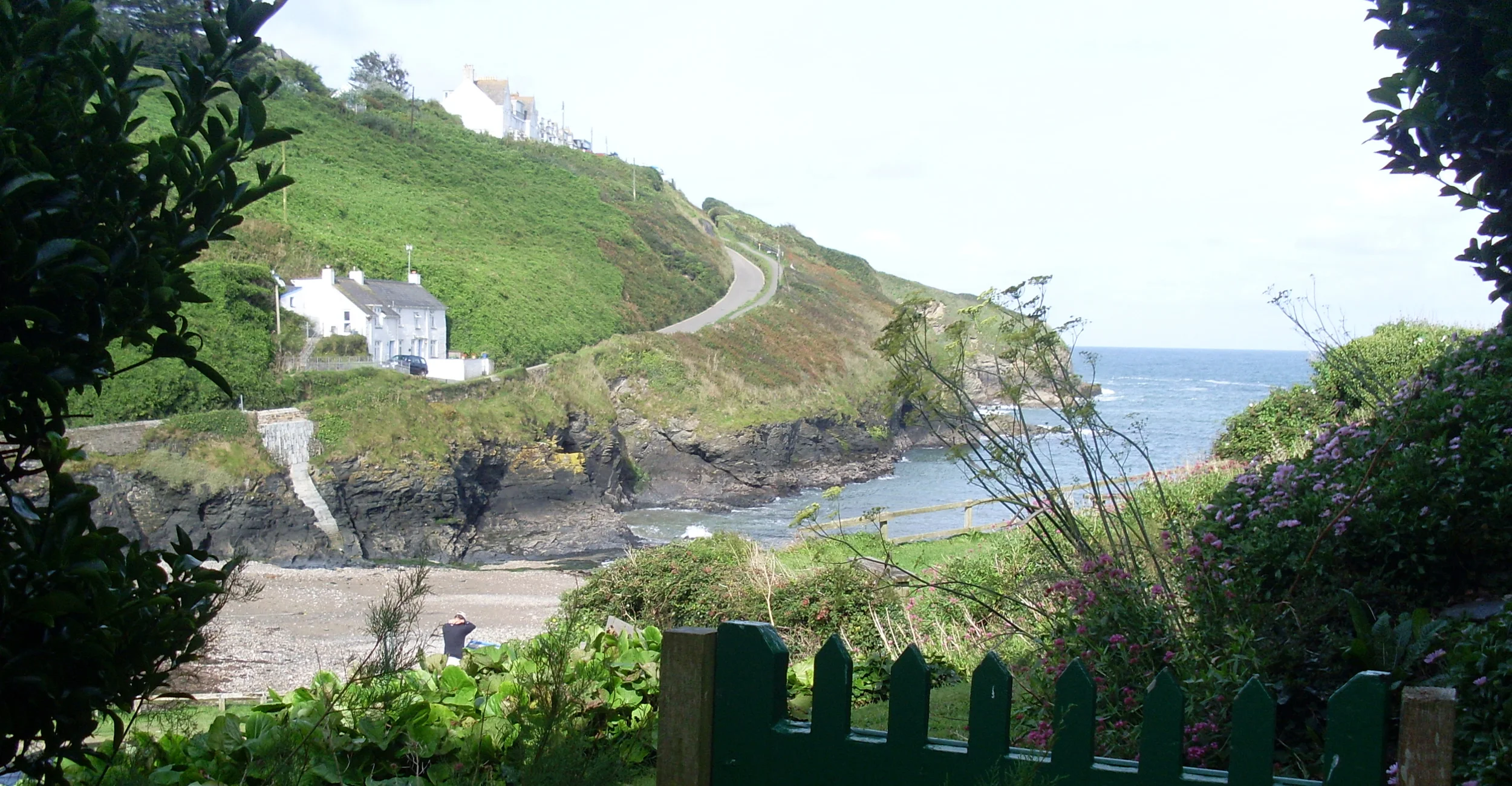 View from the Pink Cottage gate