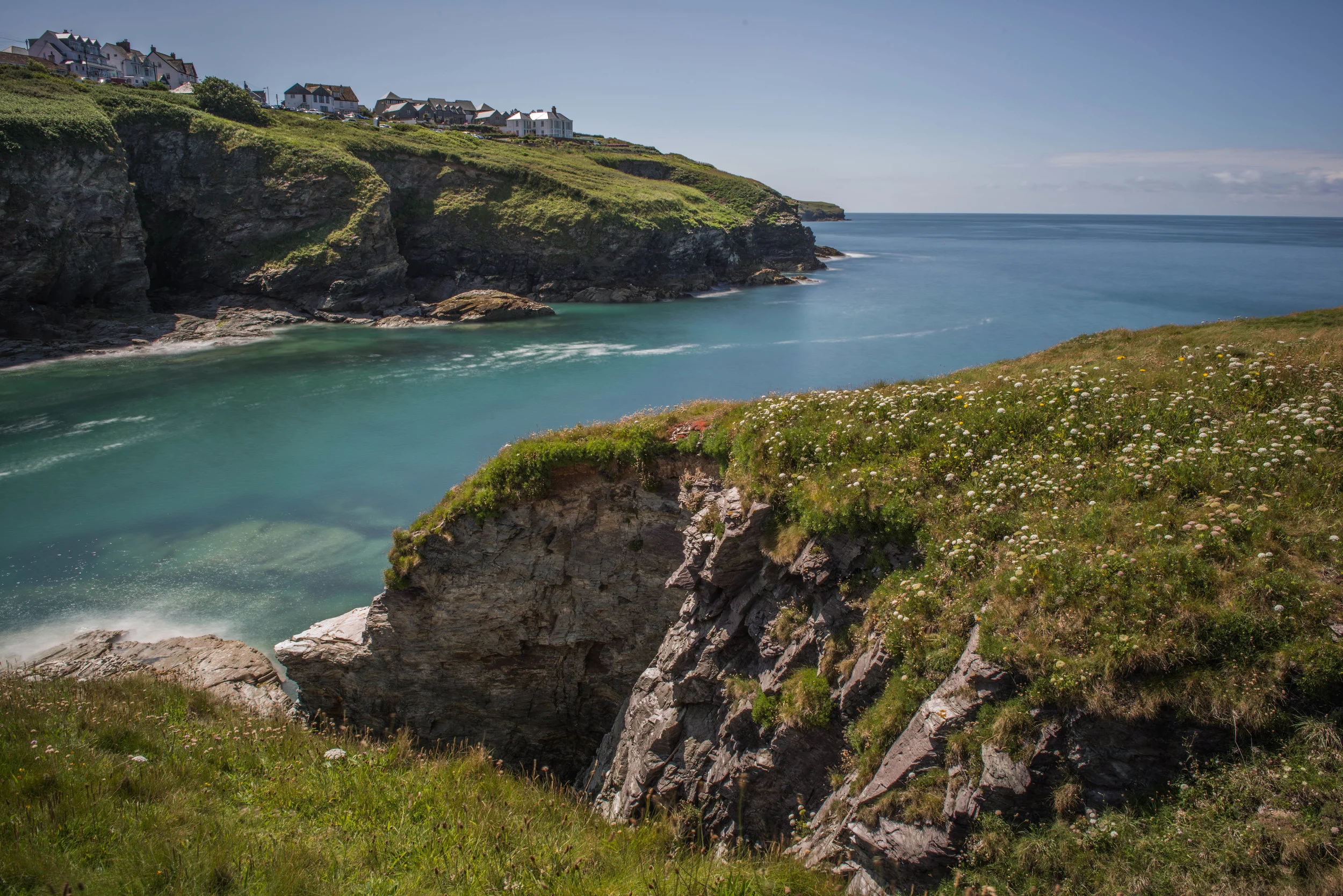 Out on Port Gaverne headland. Photo courtesy of Mark Burley (www.markburley.co.uk)