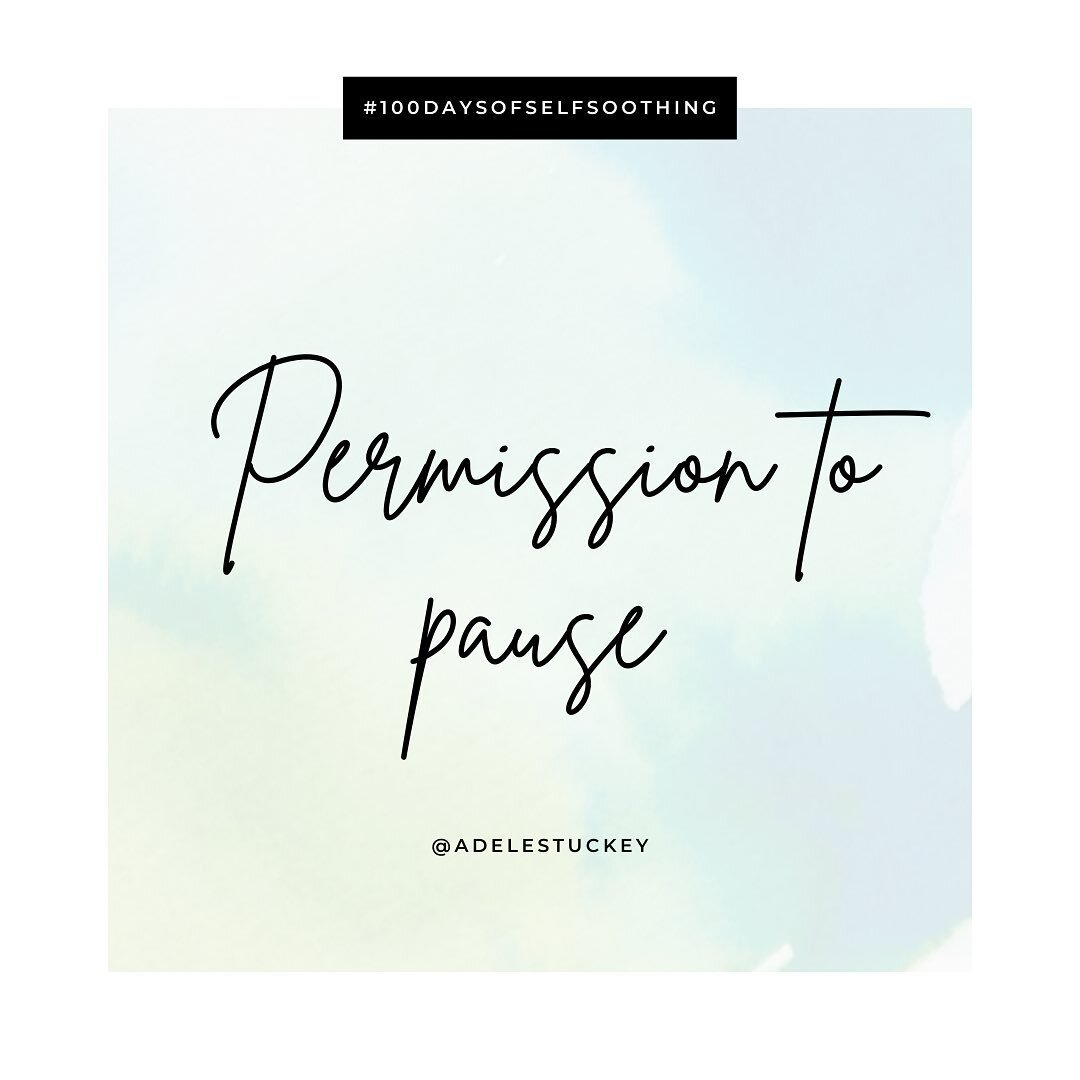 Day 29/100 | #100daysofselfsoothing with permission to pause. 
 
I have these moments where I remember this project and realize that I haven&rsquo;t posted in dayyyys. 
 
Even though the &ldquo;rules&rdquo; say that there are no rules &mdash; that yo