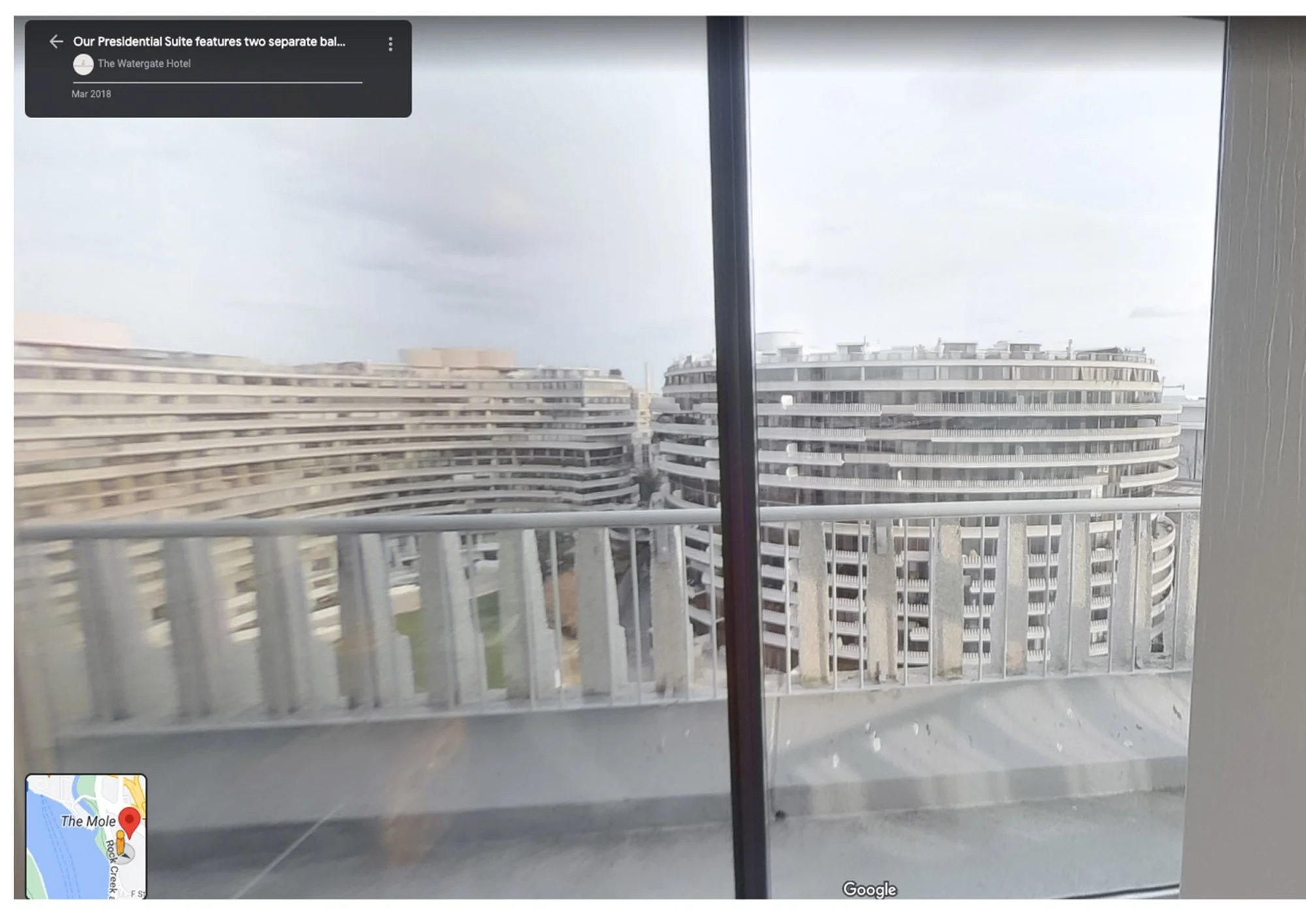 View from actual room