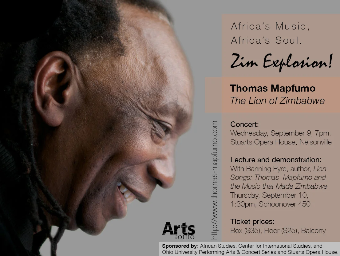 Zim Explosion! Lecture and Demonstration With Banning Eyre and Thomas Mapfumo