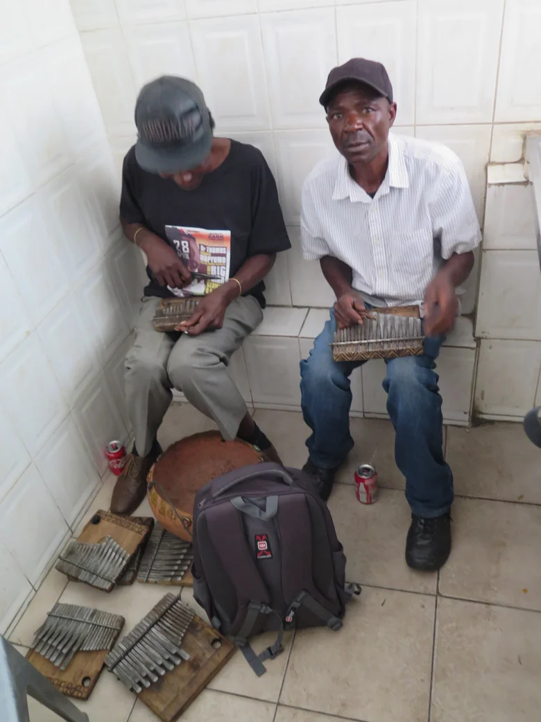 Mbira tuning in the kitchen