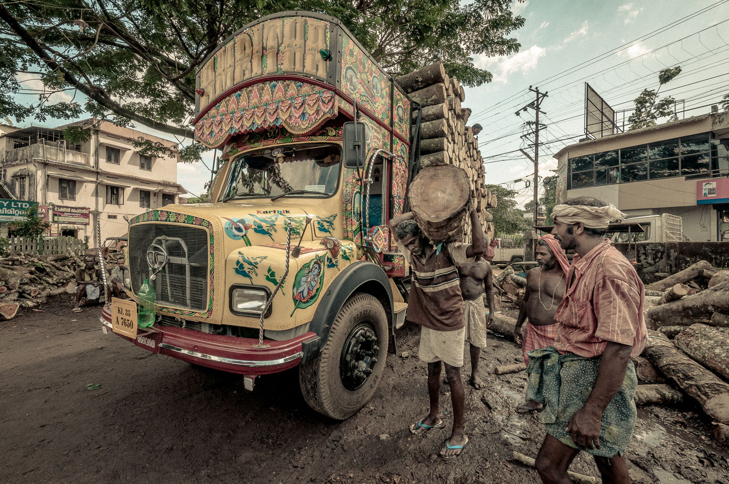  Wood loggers, South India 