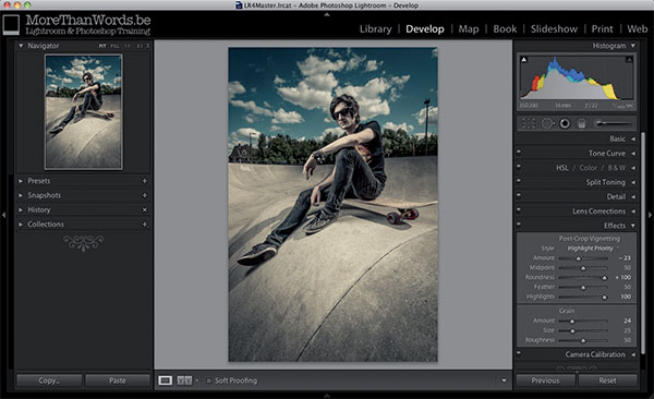 A Vignette helps to pull the eye of the viewer towards the center of the image.