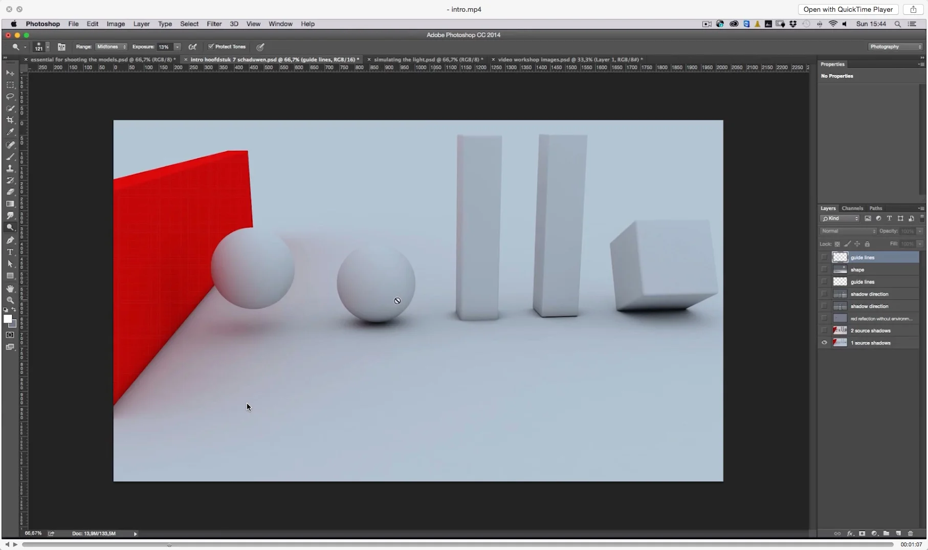 Adrian's explanation on the types of shadows, their importance and how to recreate them from scratch is simply the best I've seen in any compositing tutorial.