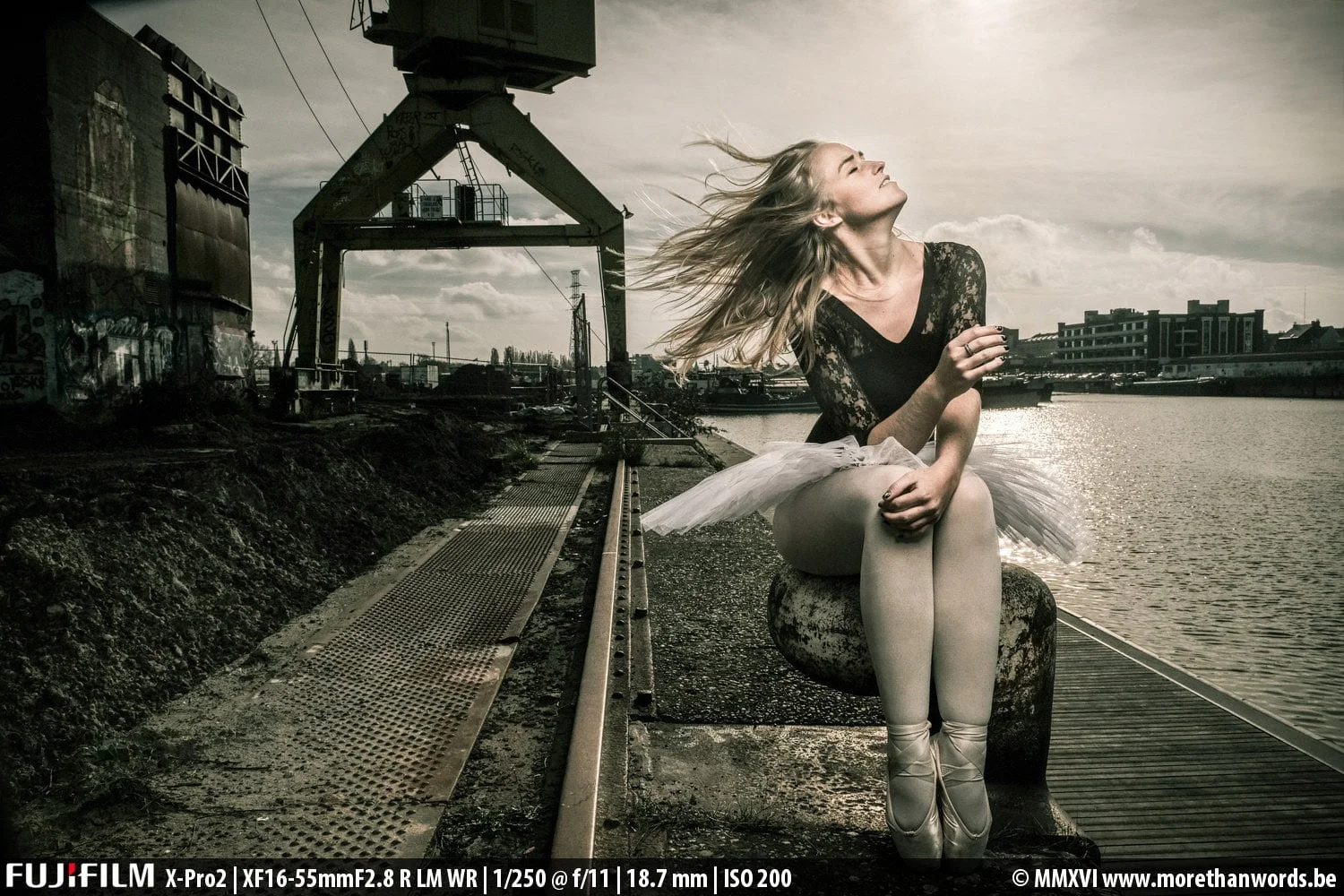 I have really come to appreciate the 16-55. Sure, it's a bit big and heavier than its prime siblings but boy, what a sharp and versatile lens! If you're an event or press photographer, it's hard not to be impressed by its sharpness. Model: Stéphanie. Image processed with my Lightroom Colorific Colour Grading presets .