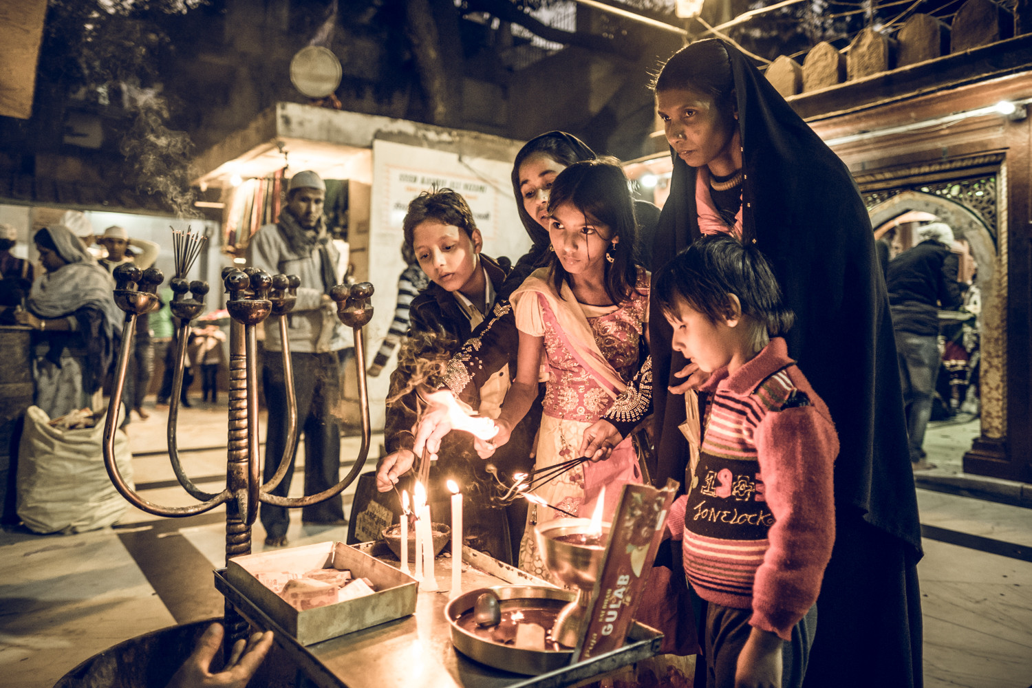 Offerings at Nizamuddin Dargha, Old Delhi