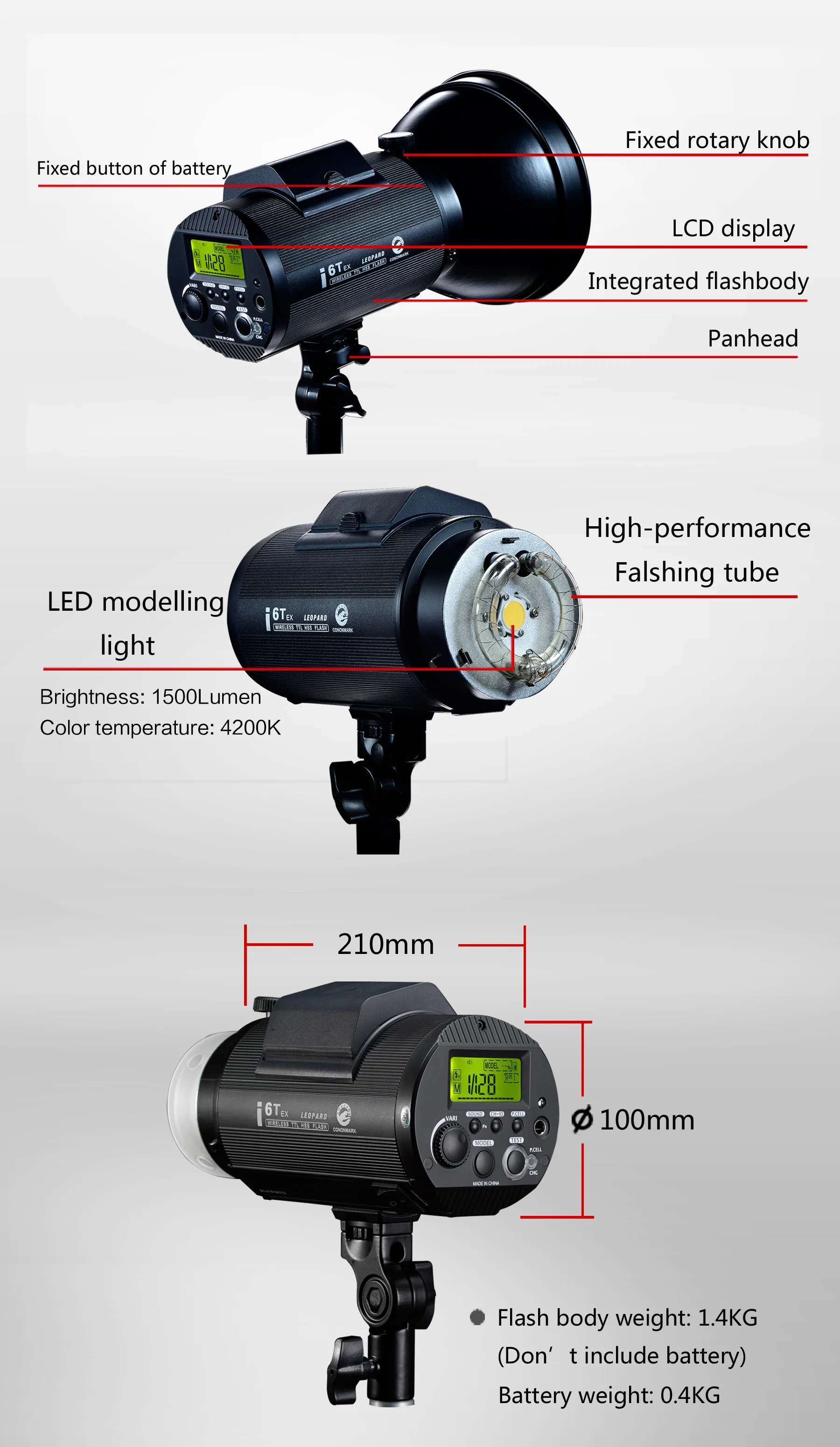 The Cononmark i6T EX Leopard is relatively small and light but it does not feel flimsy.