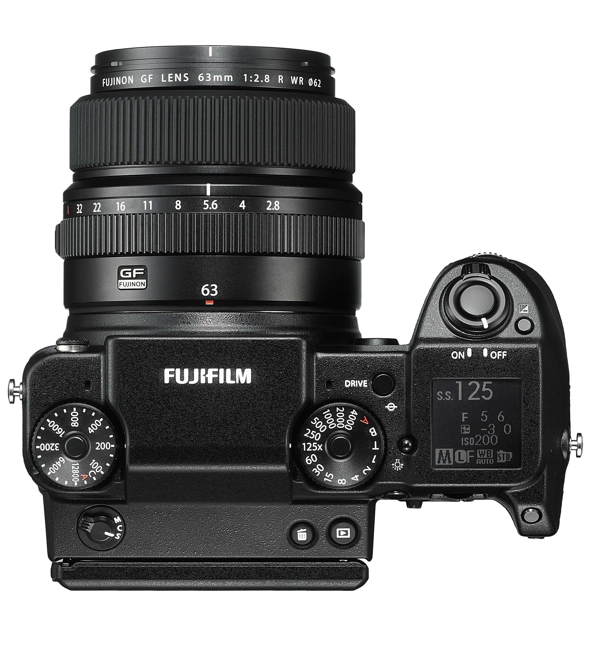 Just another one of those cool features. The small LCD on the top left of the camera shows you the shooting essentials. It stays on, even when the camera is turned off.