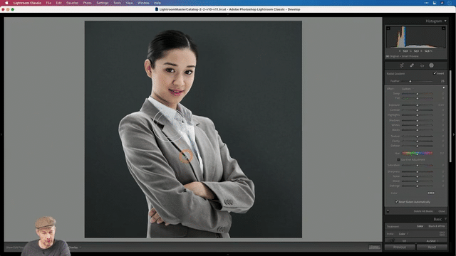 How to add a spotlight effect with Lightroom Classic's new masks