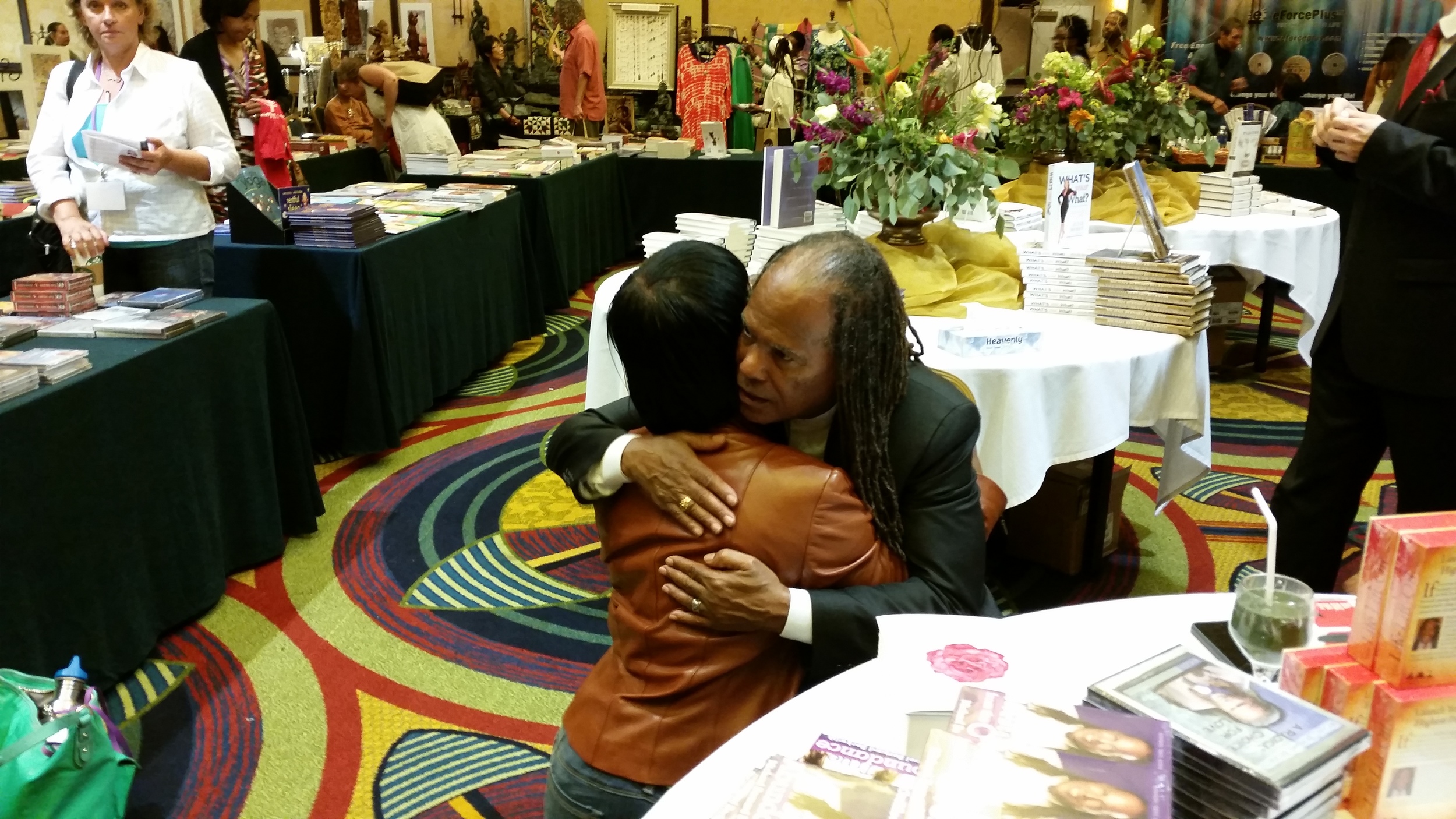 A hug from Rev. Michael