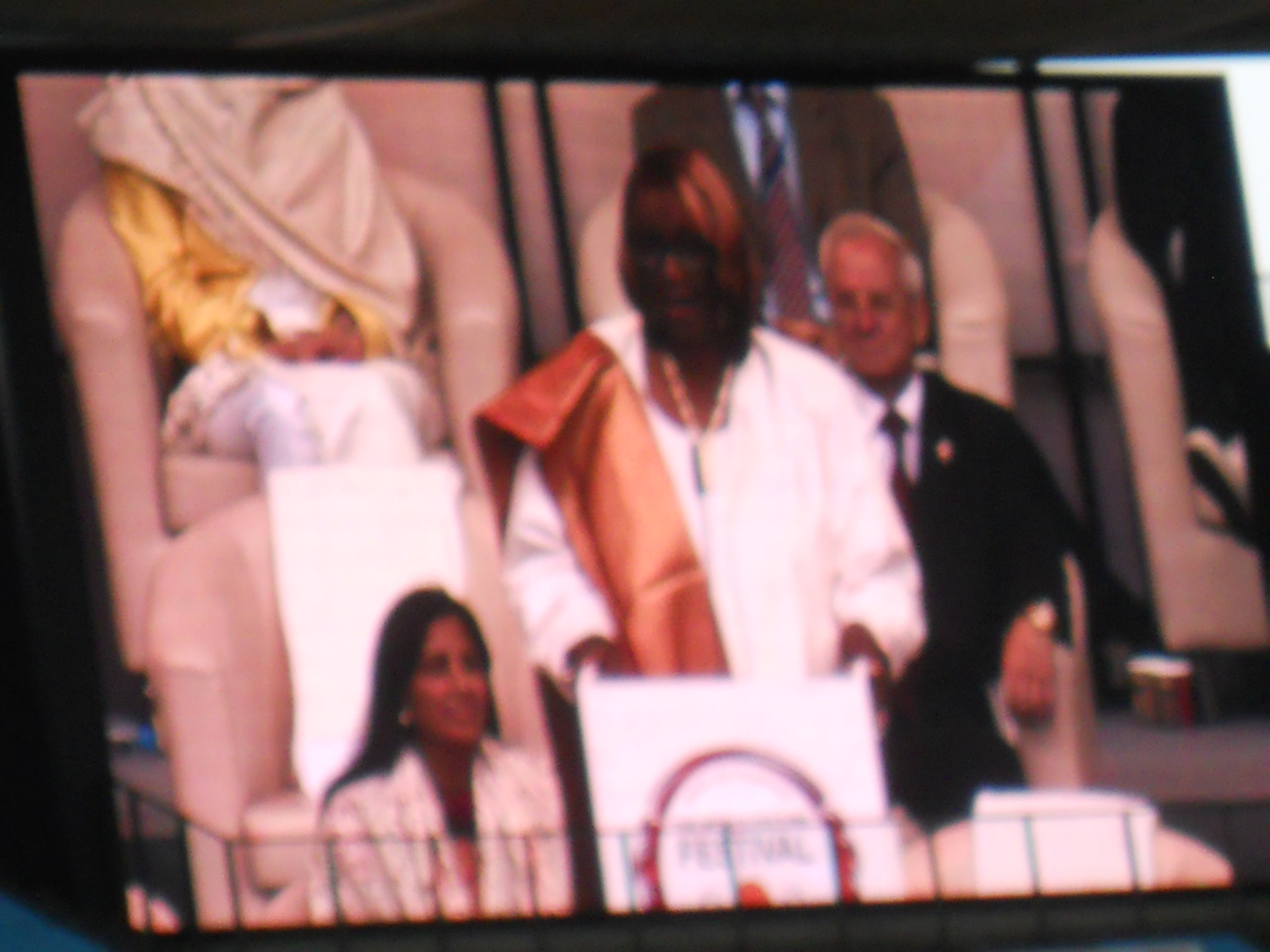 Rev Dr Barbara King celebrating Sri Sri Ravishankar in Berlin