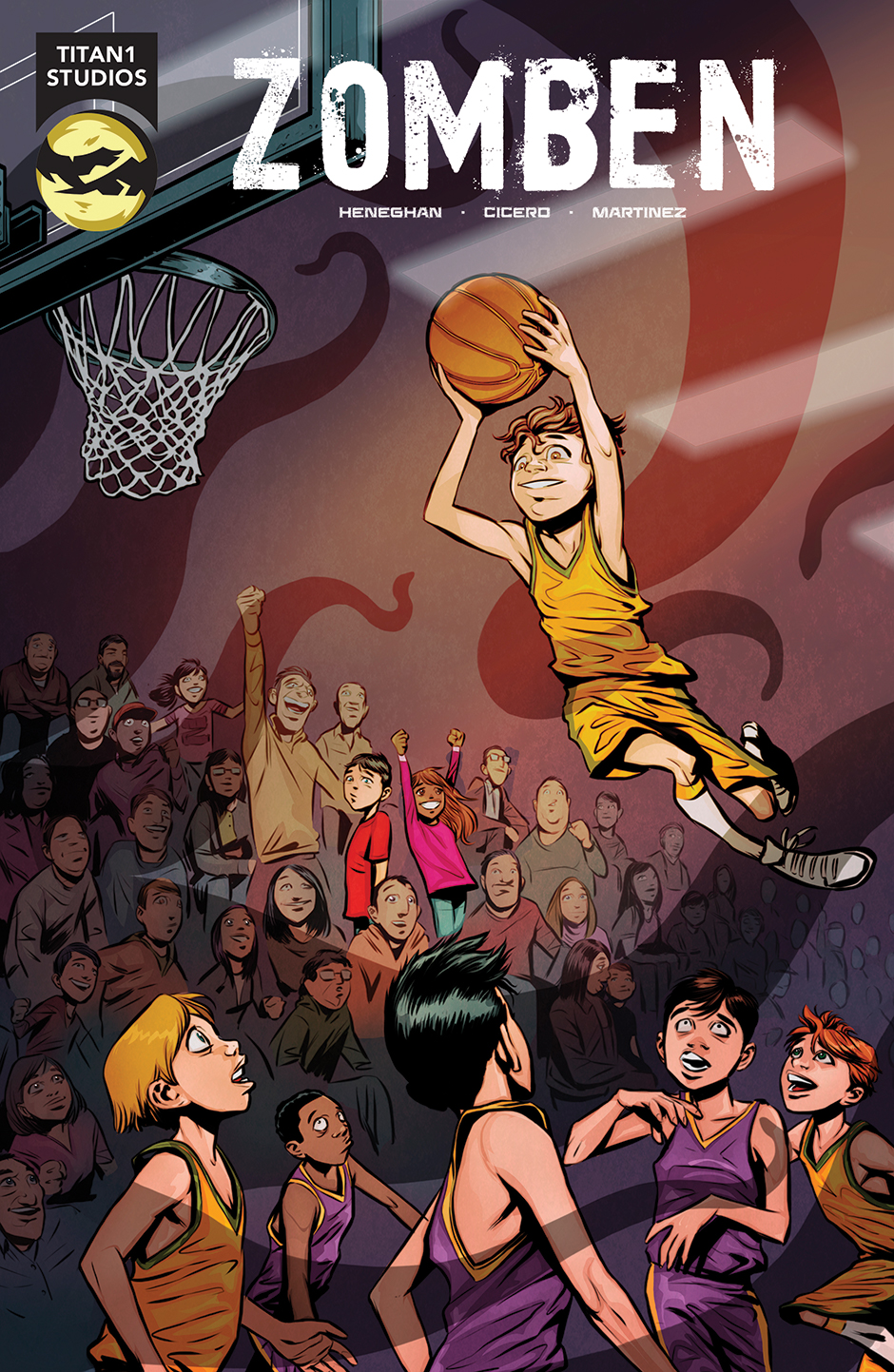 Written by Mike Heneghan (Sayyida), Art by Abel Cicero (Mask), Colours by Manoli Martinez (Sayyida) and Letters by Aditya Bidikar (Motor Crush).