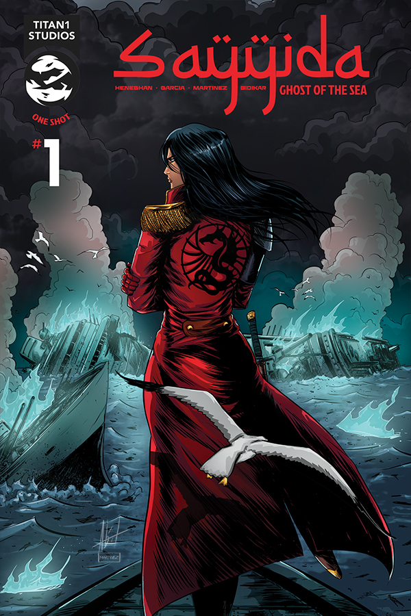 Written by Mike Heneghan (Zomben), Pencils / Inks from Abel Garcia (Knight Guardians of Relativity), Colours by Manoli Martinez (Zomben), Letters by Aditya Bidikar (Motor Crush). Created by Mike Heneghan & Rathan Moorthy.
