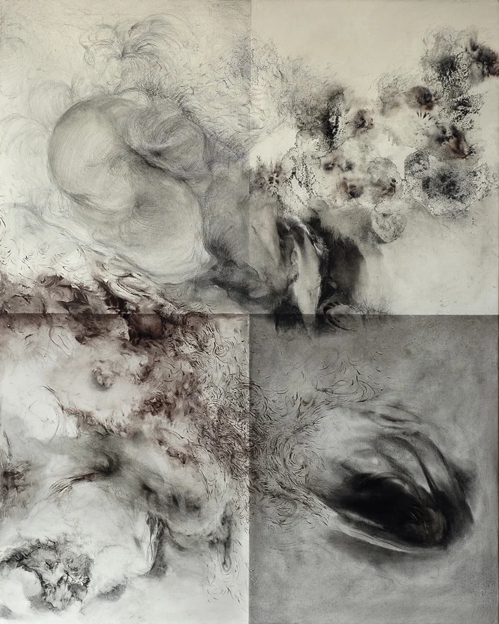 nellostessoistante2017oil and charcoal on canvas 100x80 cm.JPG