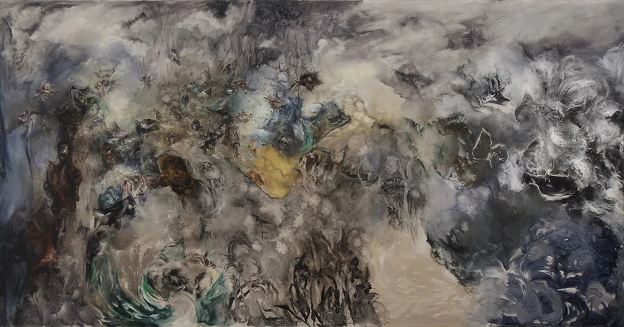 Naturali trasformazioni 2016 oil on canvas 200x400 cm .JPG