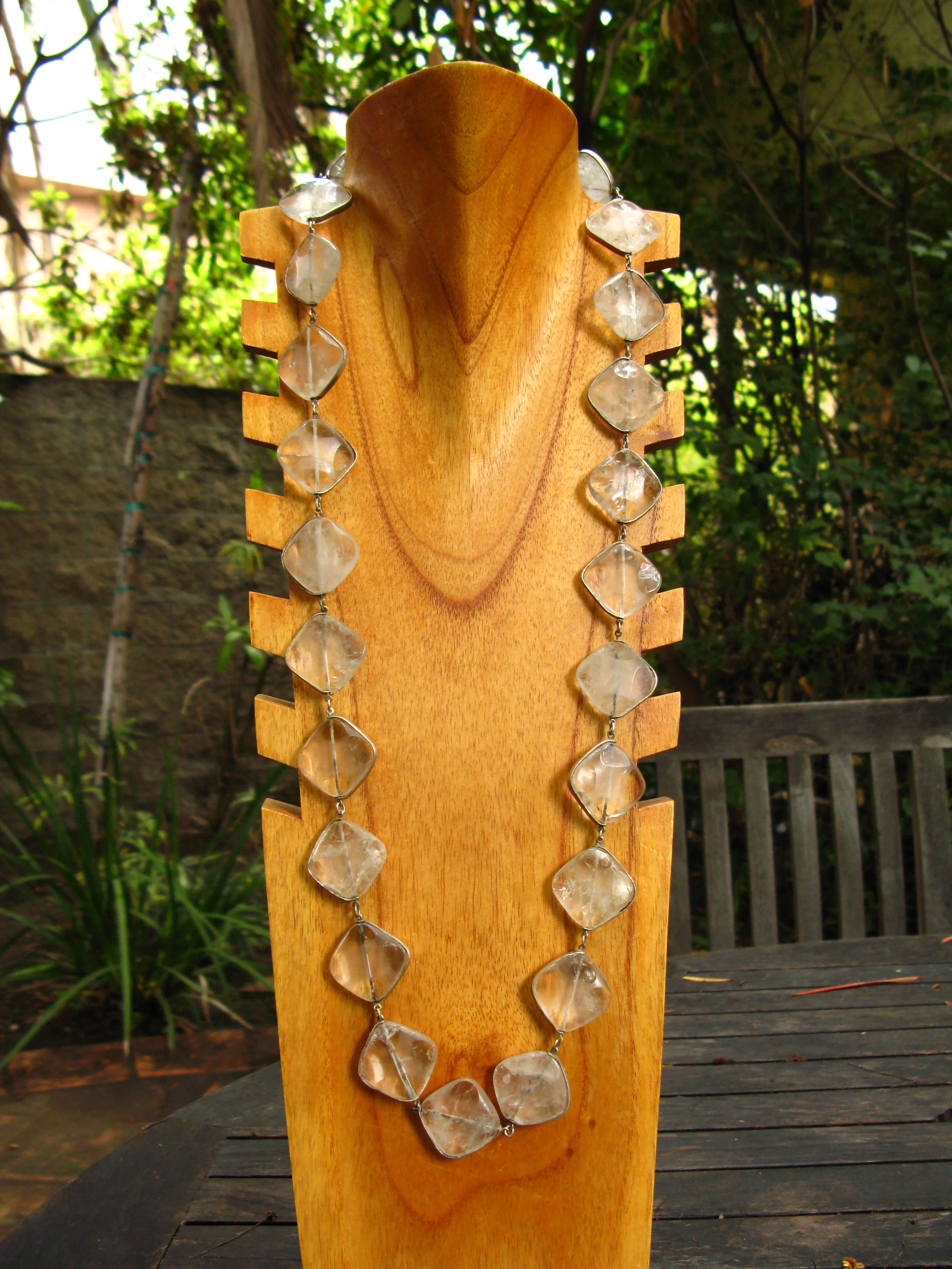 Square Crystal Chain Long