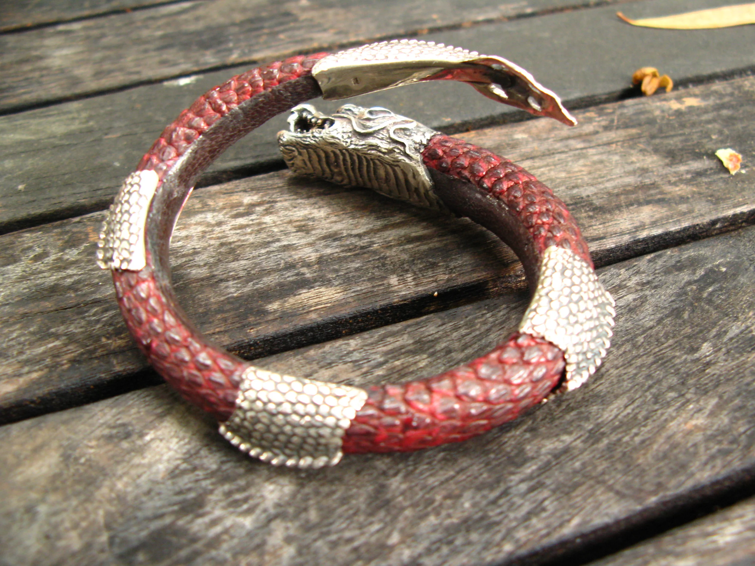 Red Dragon Cuff Back