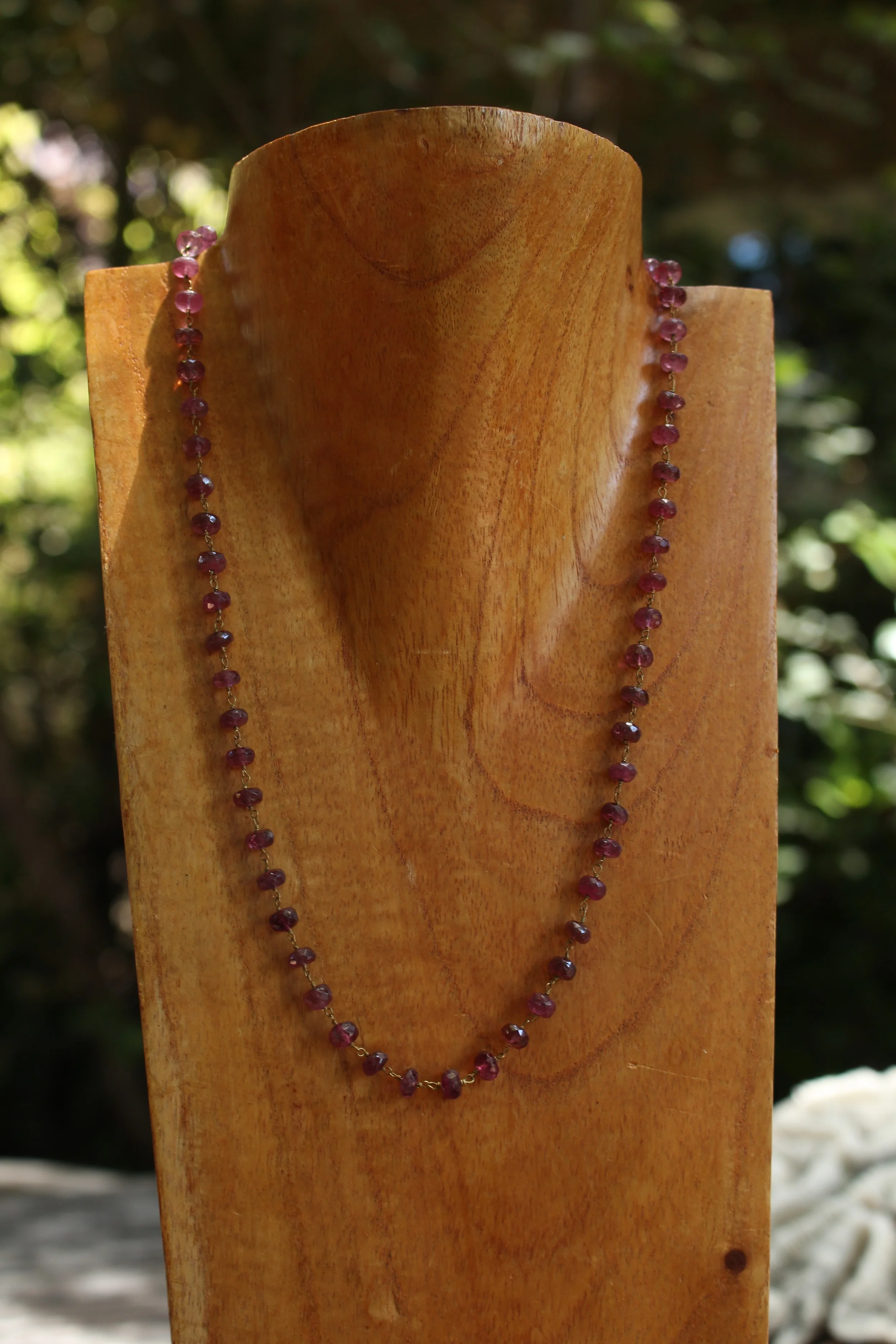 Red Tourmaline Chain Full