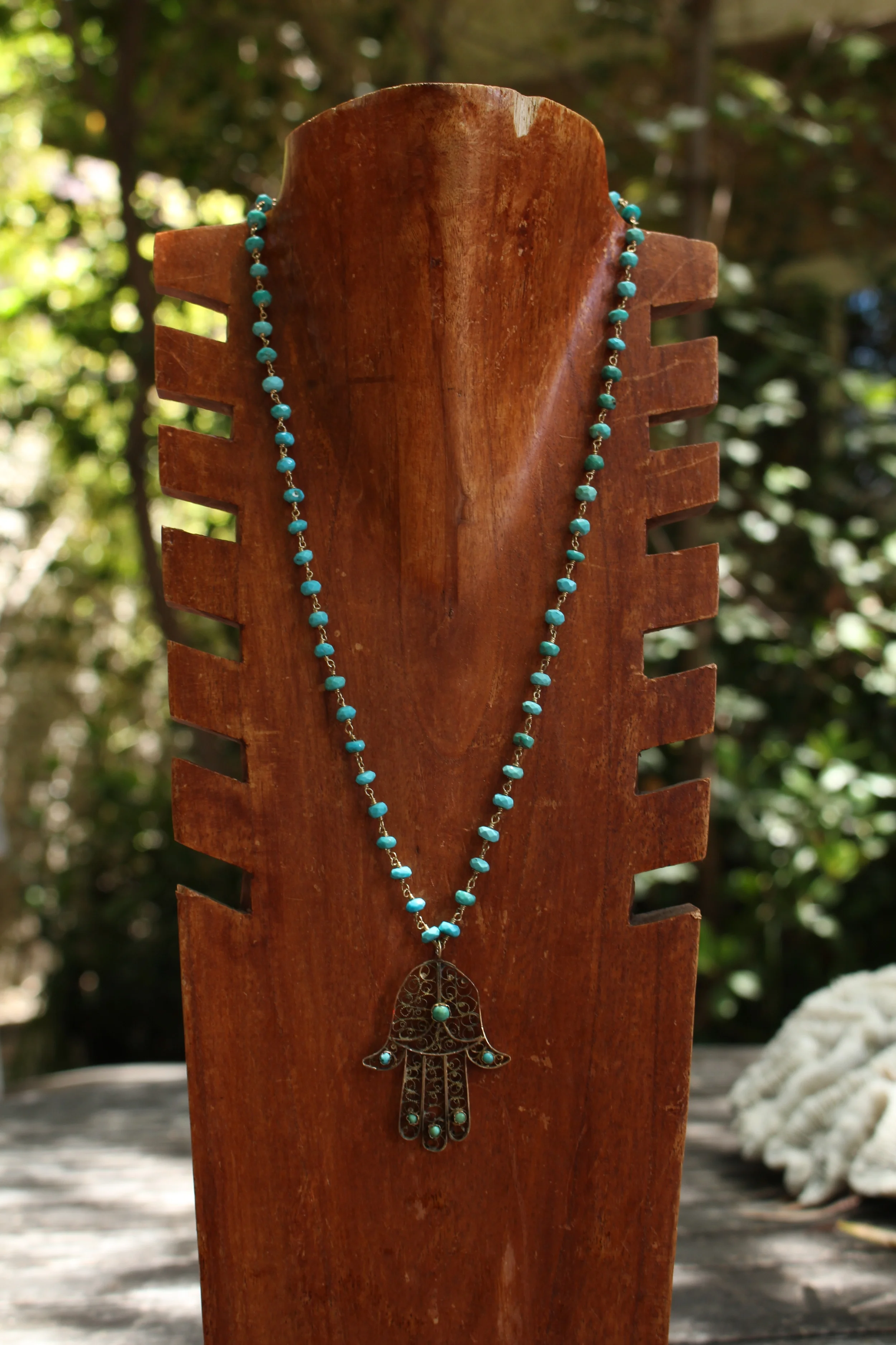 Turquoise Hamsa Front