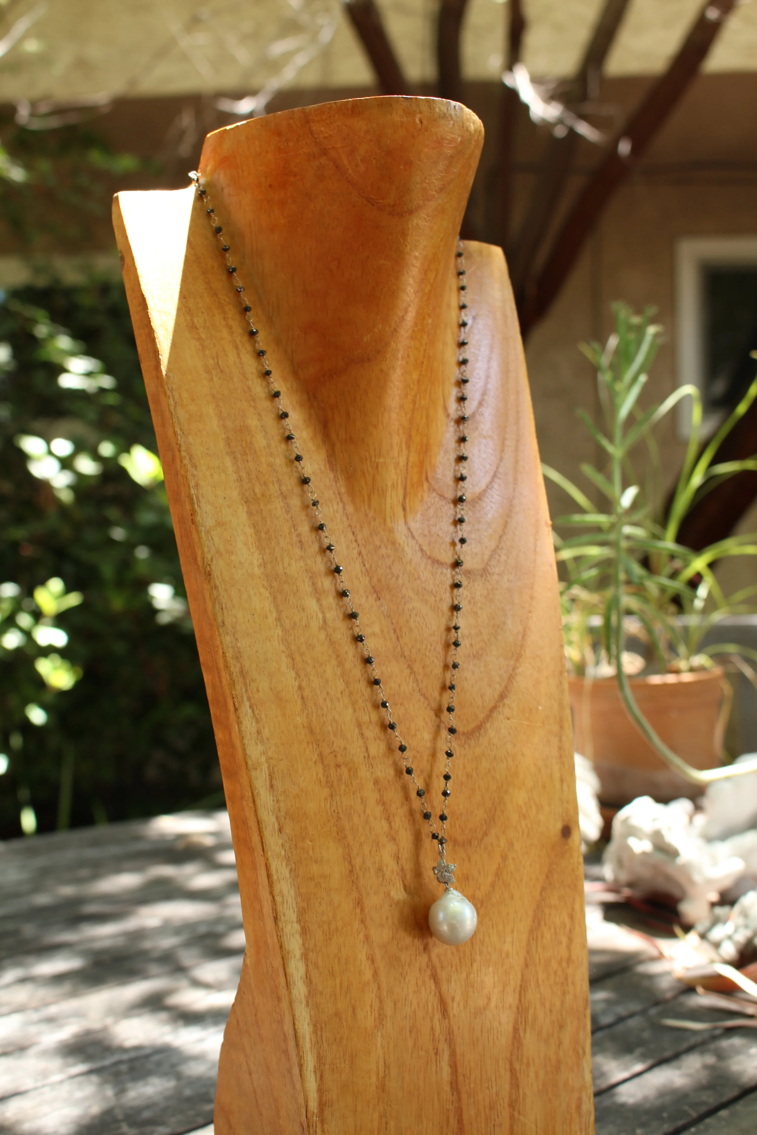 Black Diamond and South Sea Pearls Full Side