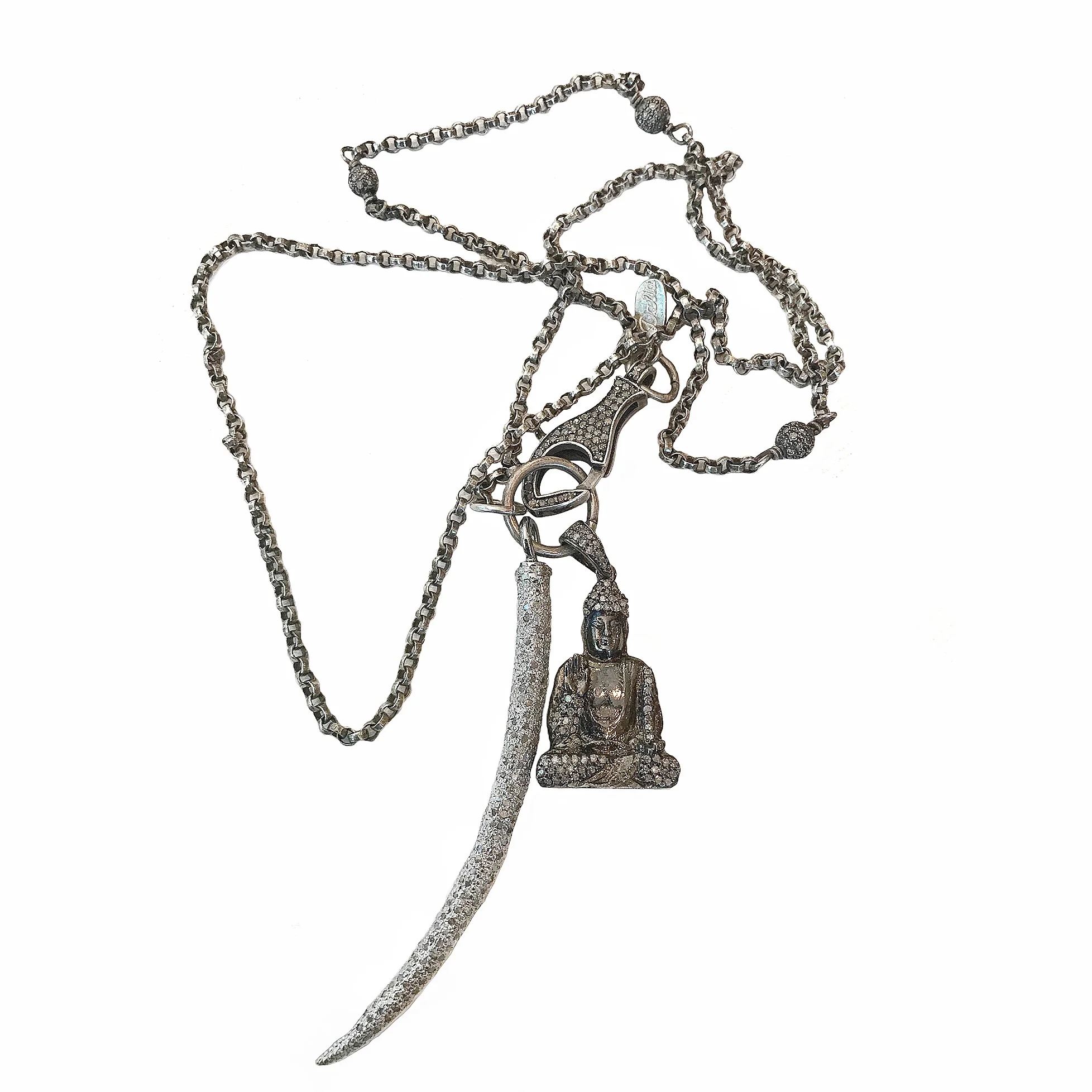 Diamond Buddha Necklace