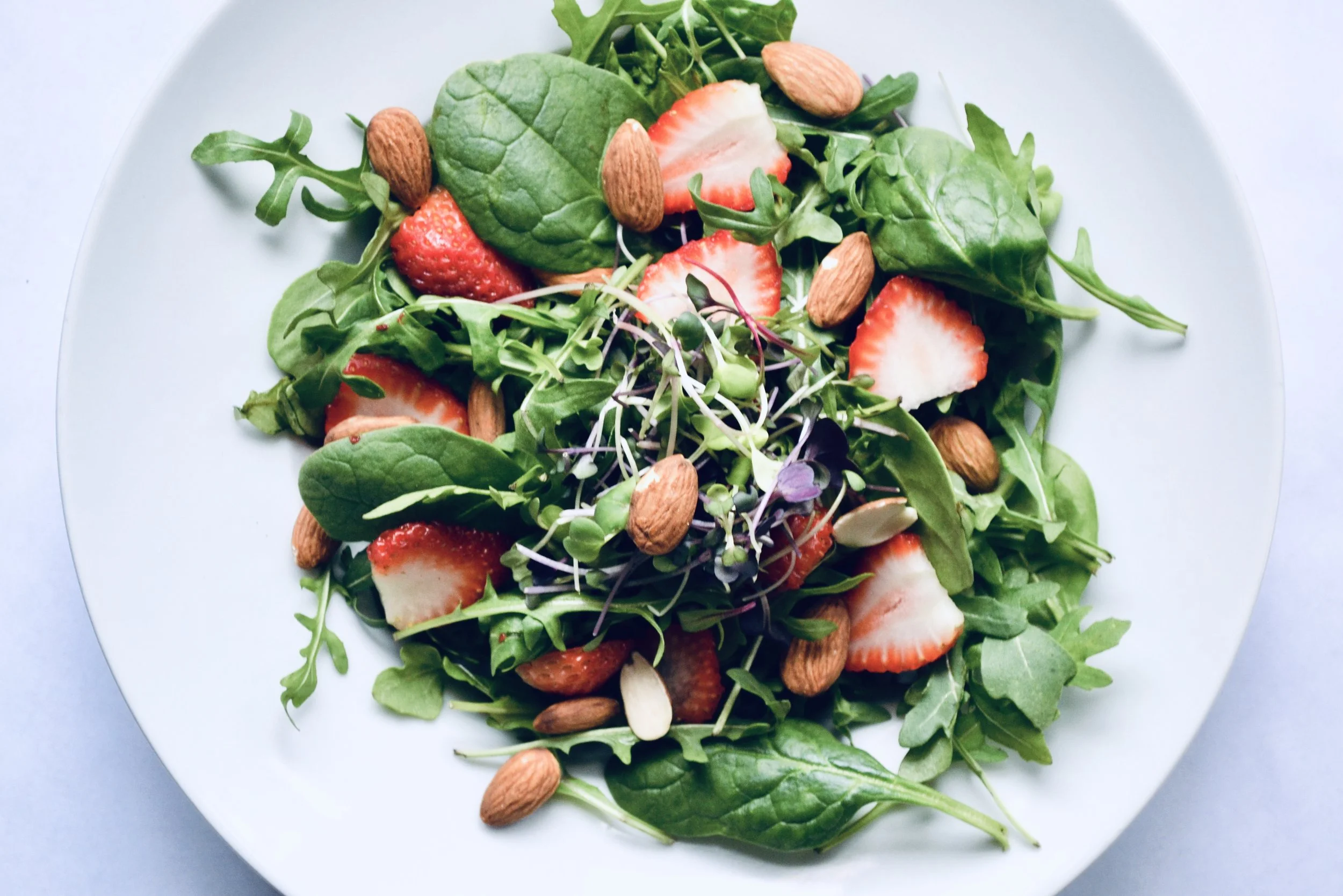 Spring Greens and Strawberry Salad