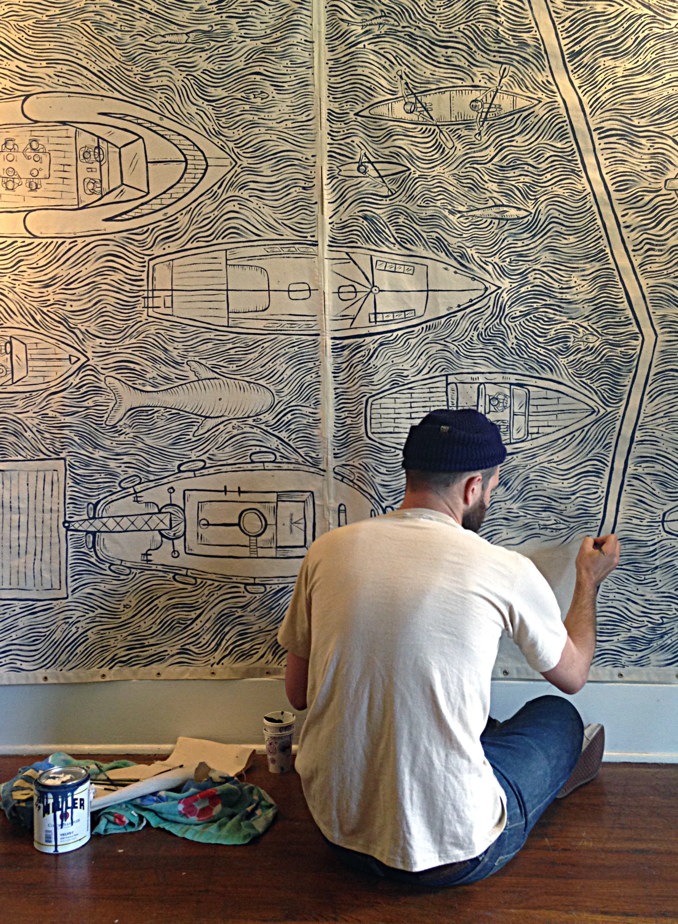 Rays Boathouse Mural