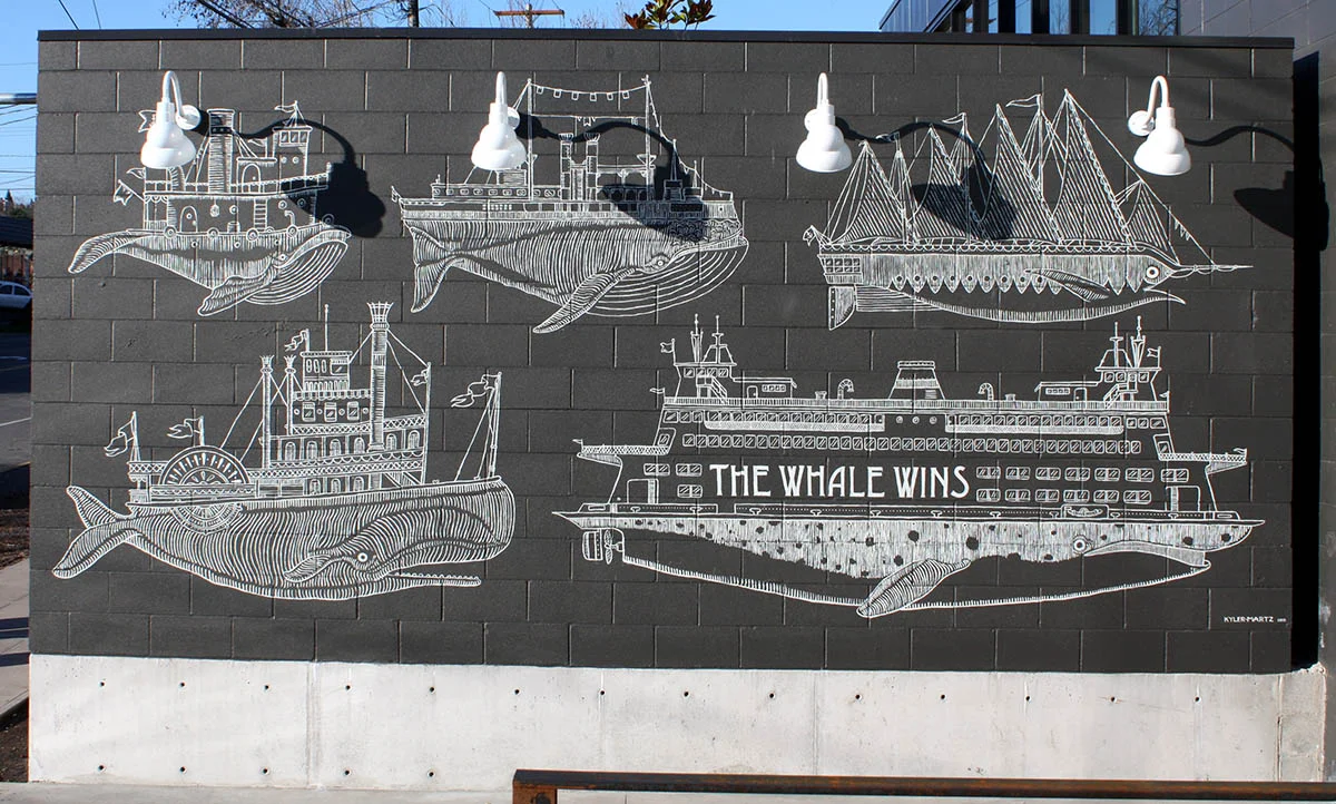 Whale Boat Mural