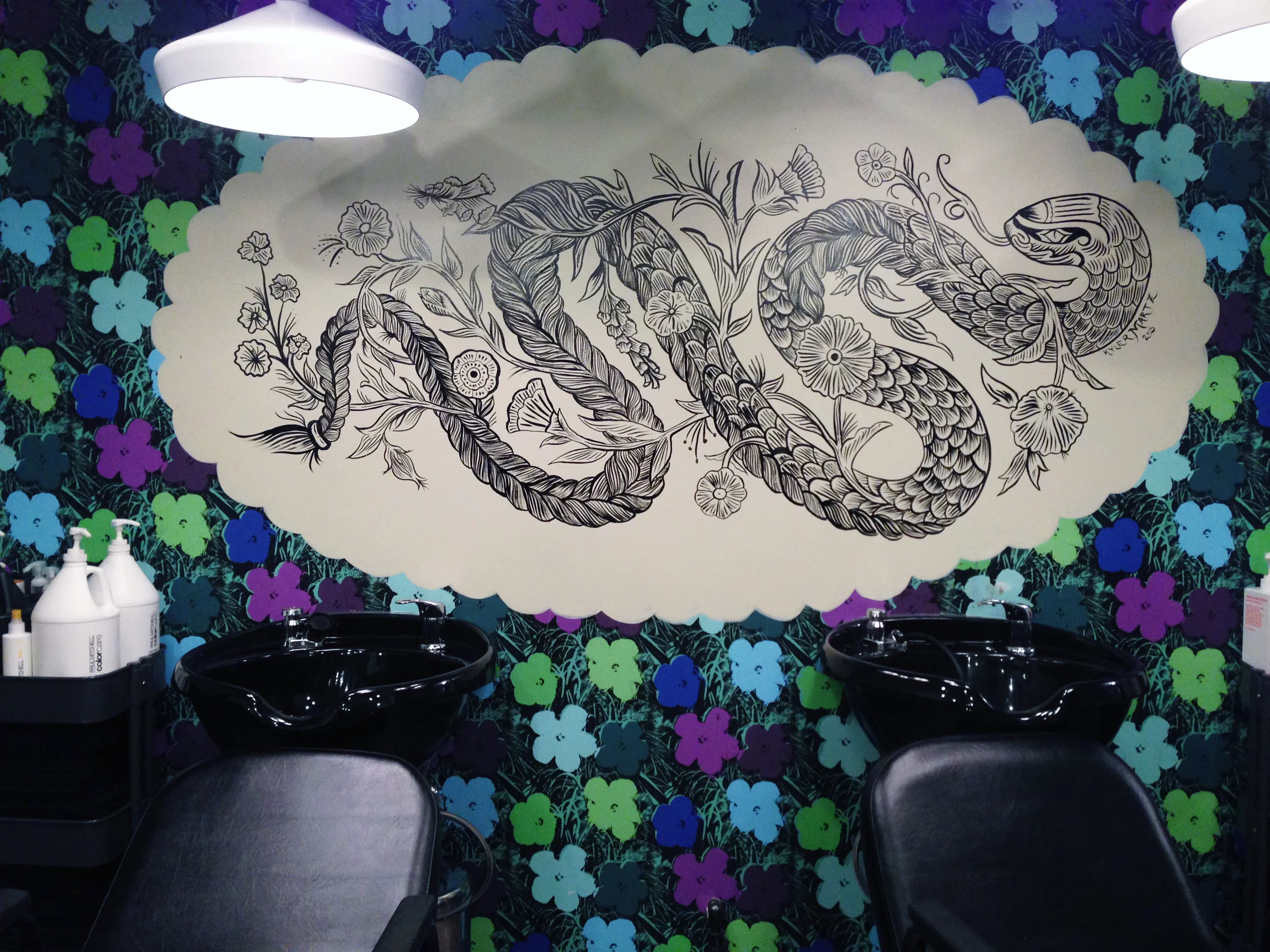 BANG Snake Braid Mural