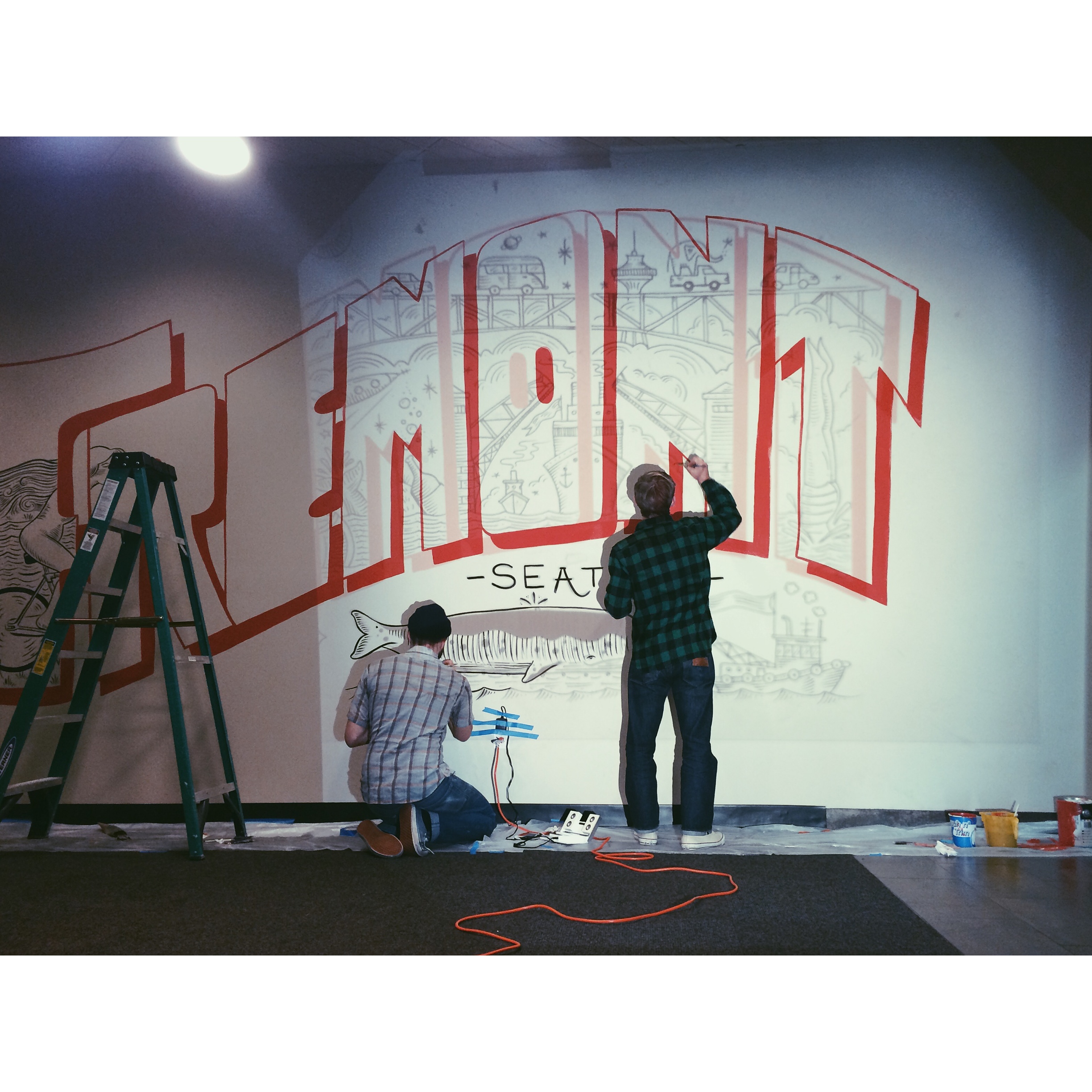 Fremont Mural Progress