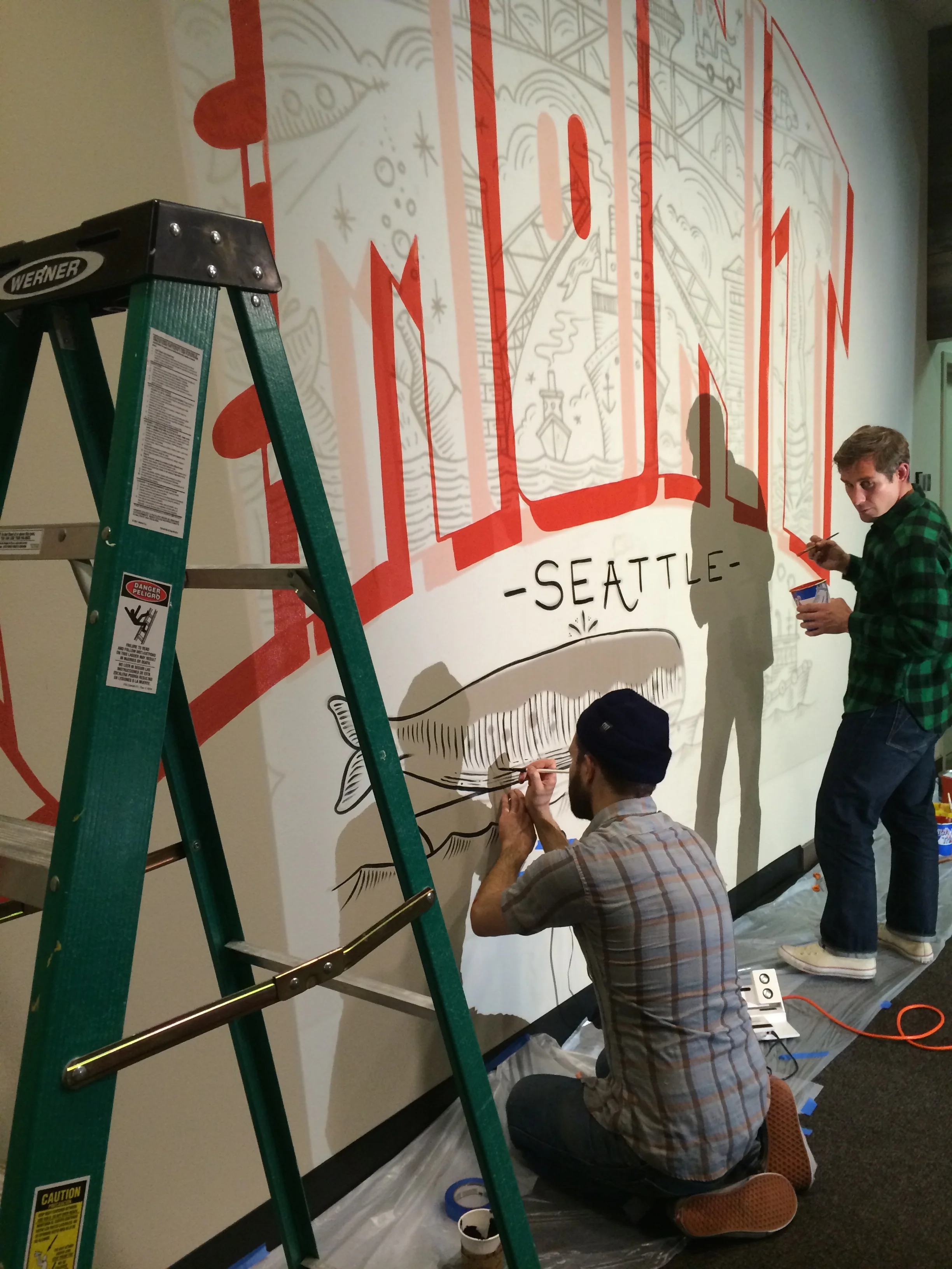 Fremont Mural Progress 