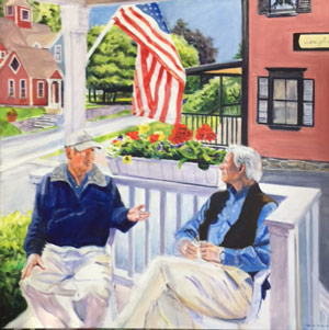 Vermont Conversation 48 x 48" Acrylic