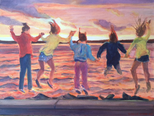 Sunset Jumpers 18 x 24" Acrylic