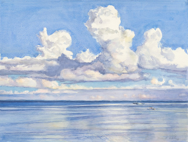 Blue Afternoon 22 x 30" Watercolor