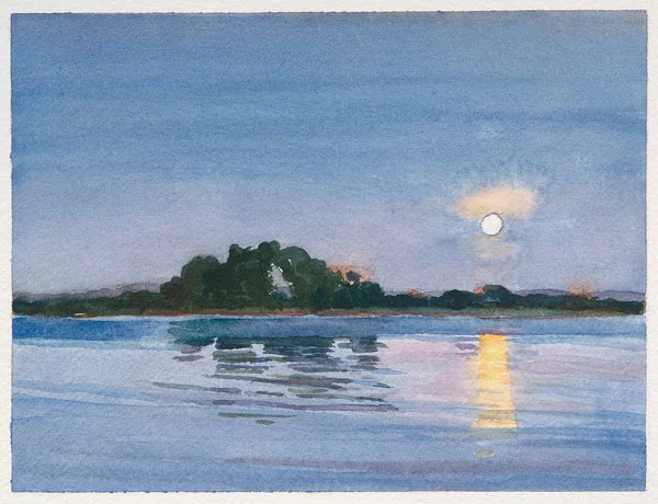Moonrise Over Stony Point
