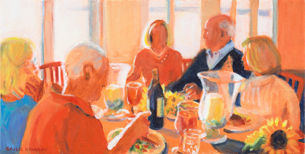 Sunset Dinner 10 x 20" Acrylic