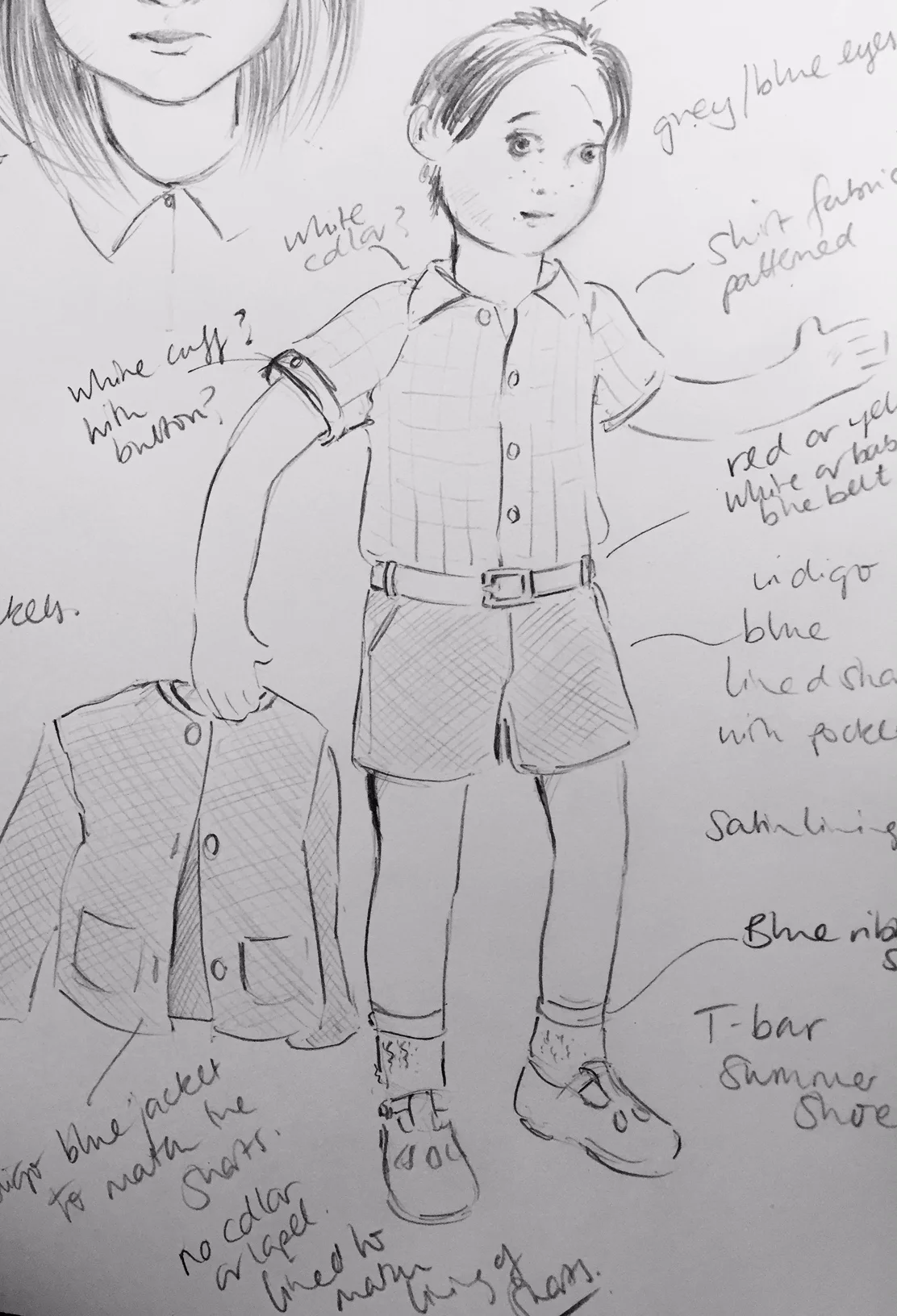 Working sketch for Nini Doll V