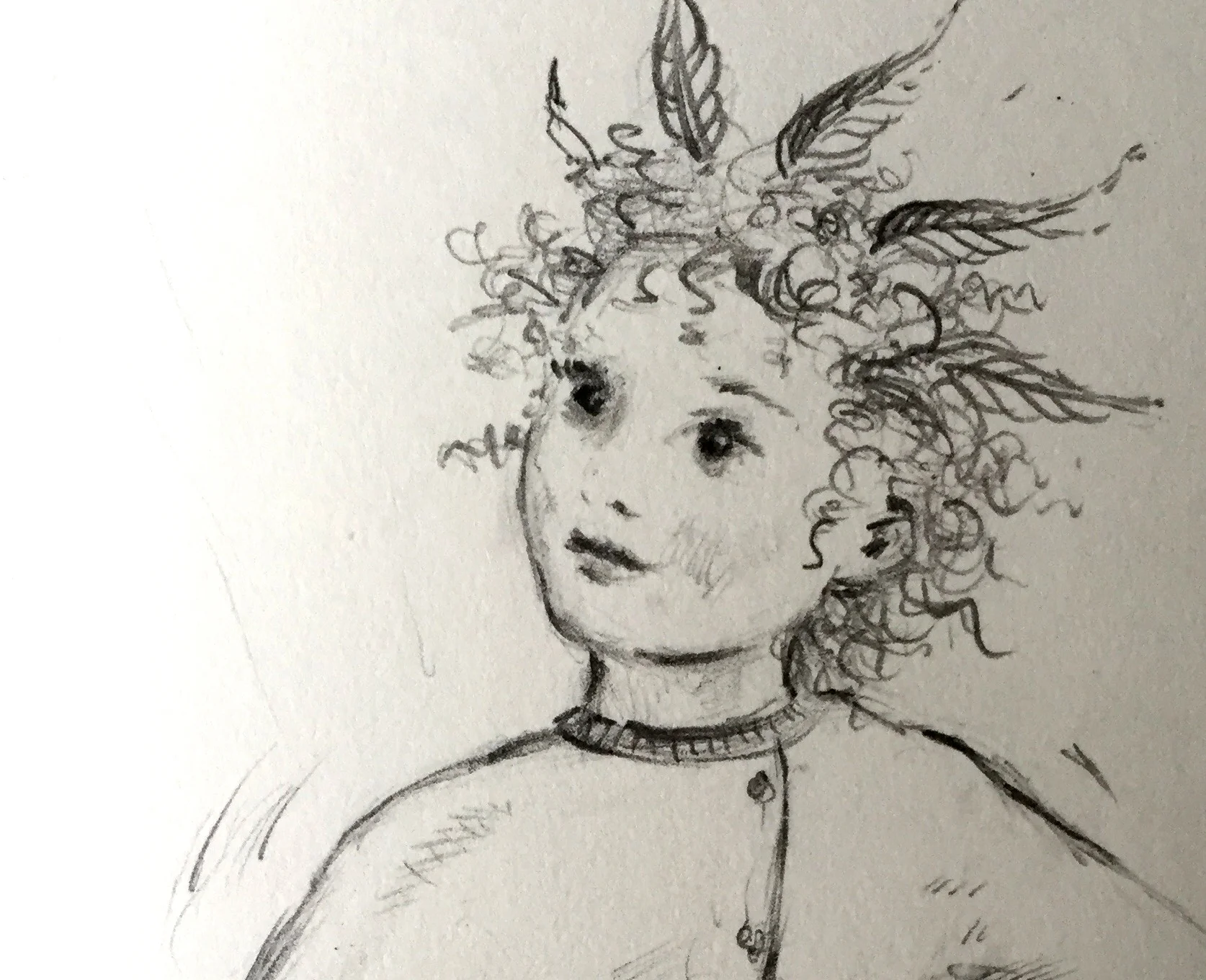 Nini Doll Fire Bird concept sketch May 2016