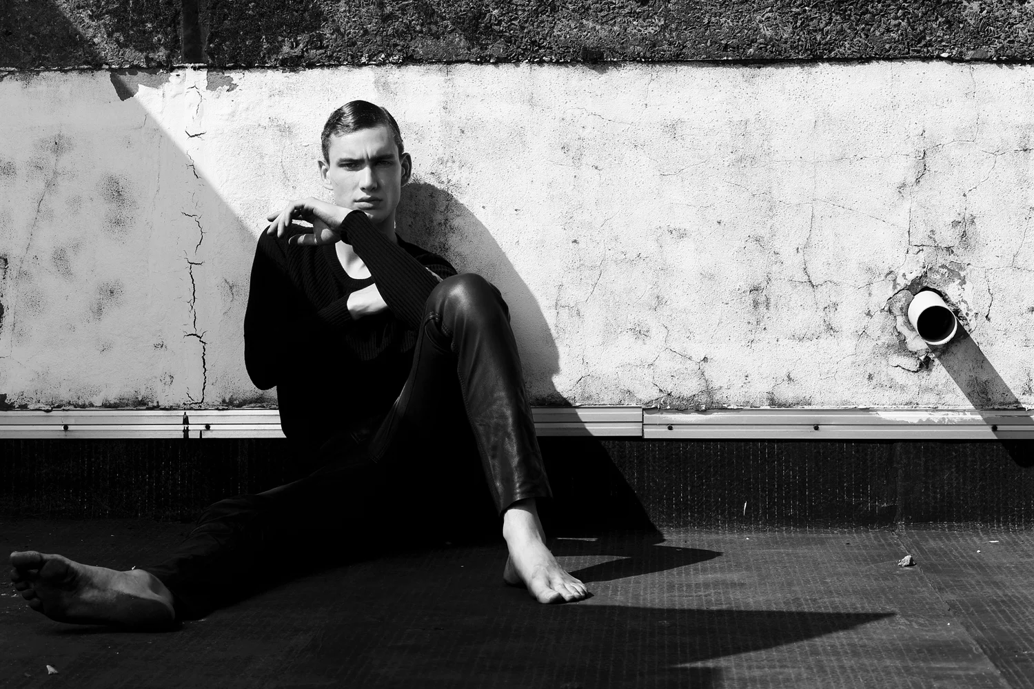 / sweater by FILIPPA K / pants by DIESEL /