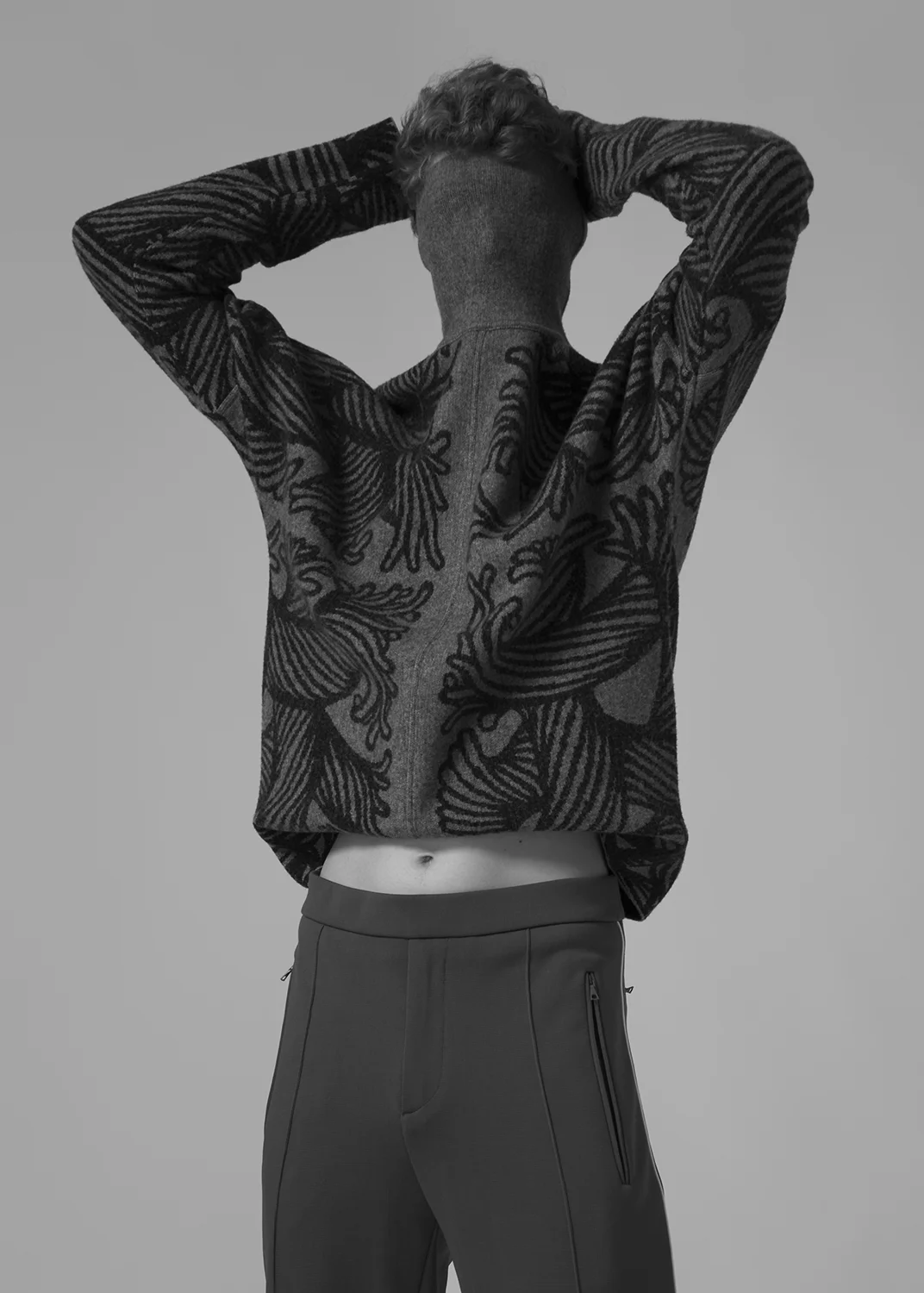 jumper by LOUIS VUITTON / pants by LACOSTE 